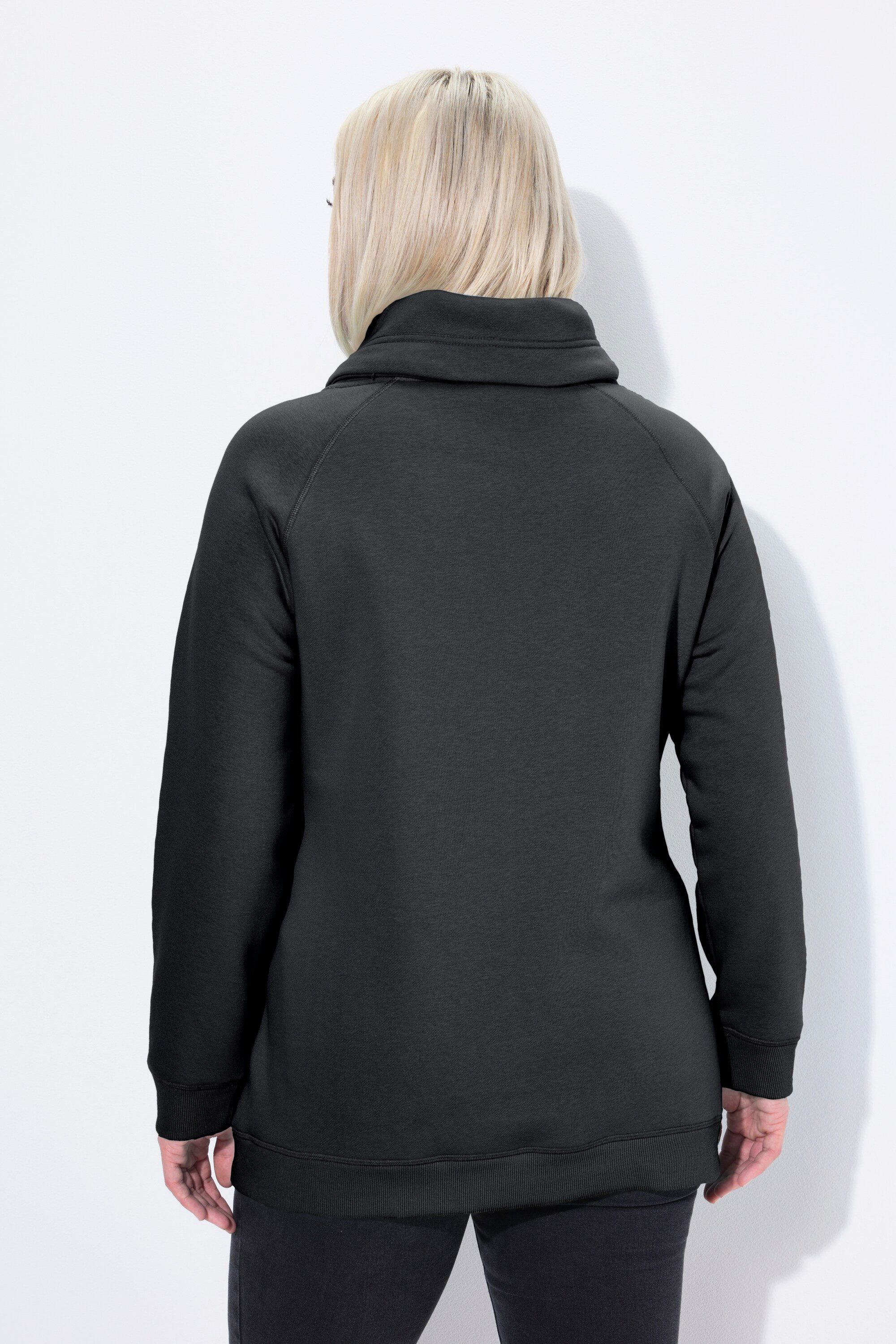 Ulla Popken Sweatshirt Sweatshirt weiter Stehkragen Taschen – Bild 3 von 5