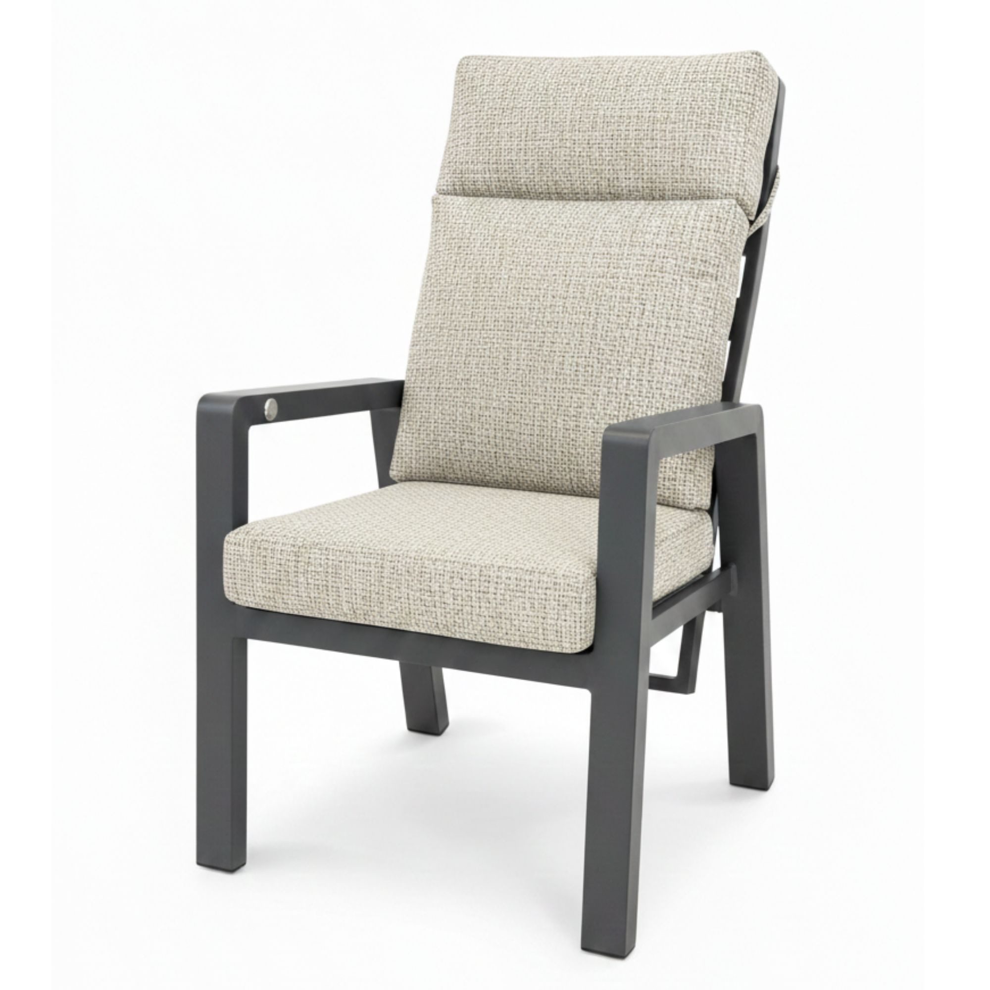 osoltus Gartenlounge-Sessel osoltus Gartensessel Alu Anthrazit wetterfest Palma II All Weather