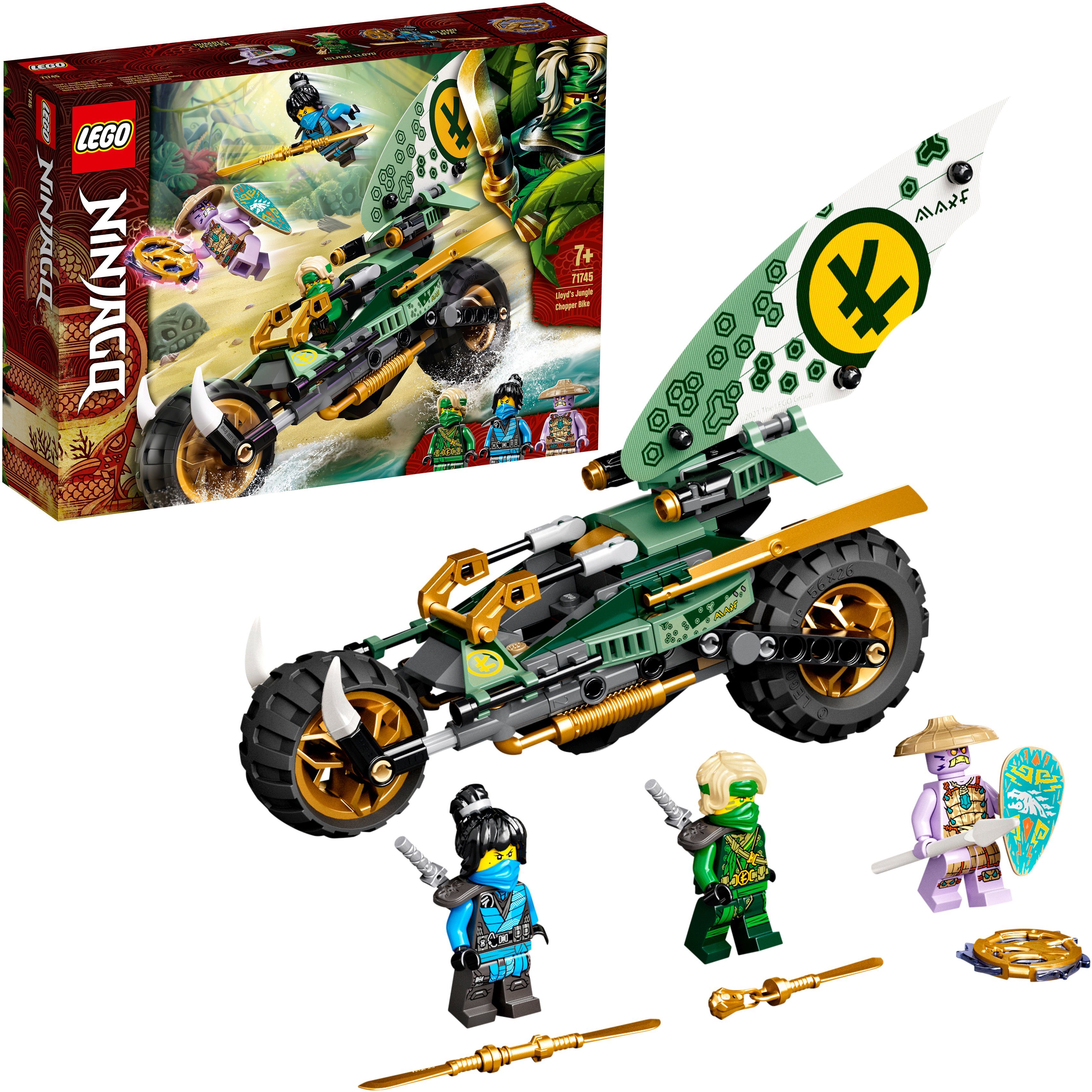 Image of LEGO® Konstruktionsspielsteine »Lloyds Dschungel-Bike (71745), LEGO® NINJAGO®«, (183 St), Made in Europe