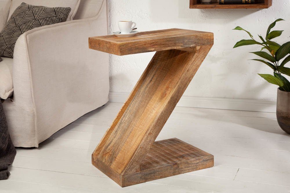 riess-ambiente Beistelltisch Z 45cm natur, Massivholz günstig online kaufen