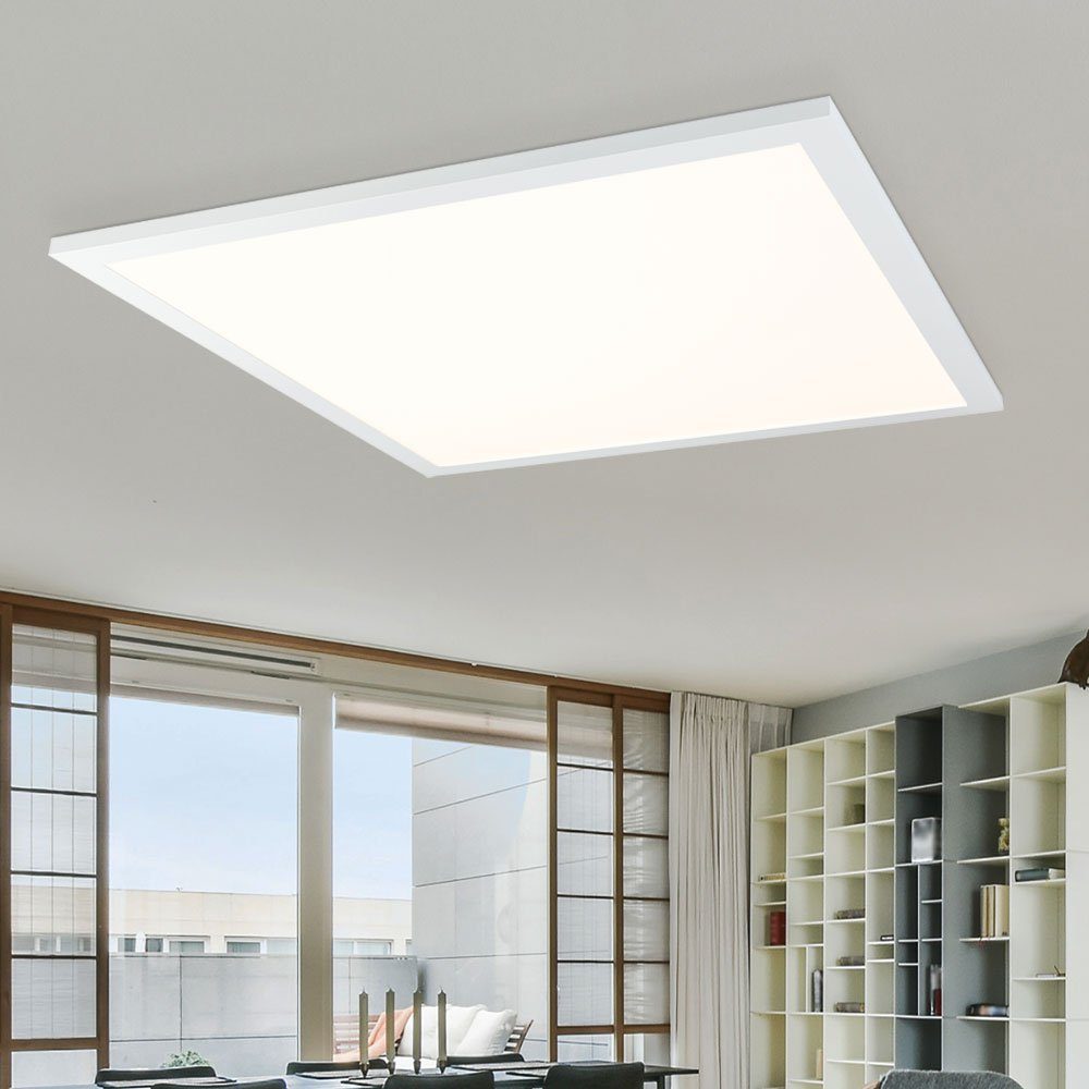 etc-shop LED Deckenleuchte, LED-Leuchtmittel Warmweiß, Bürolicht fest verbaut, Aufbaupanel Wohnzimmerleuchte