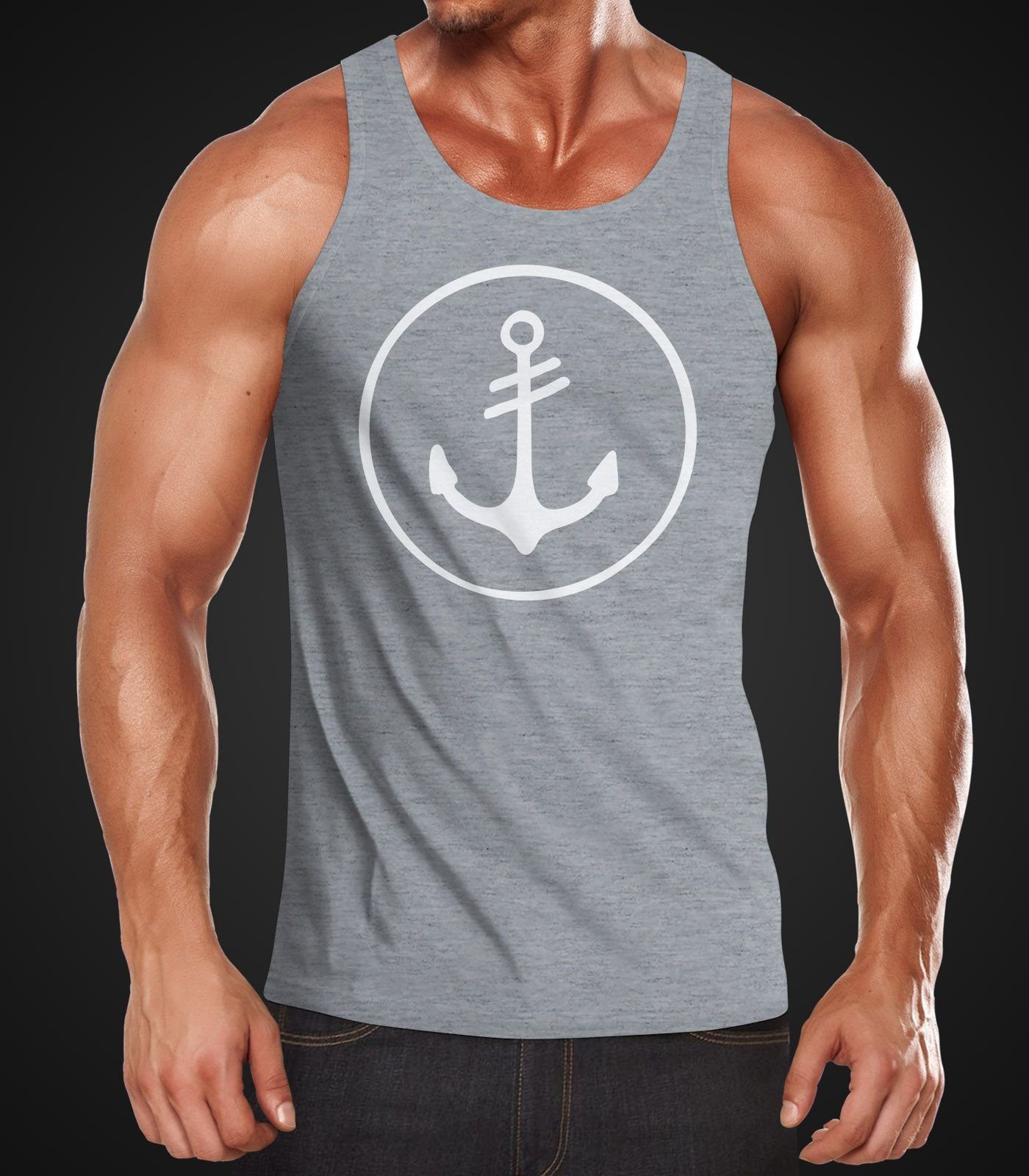 Neverless Tanktop Cooles Herren Tank-Top Anker günstig online kaufen
