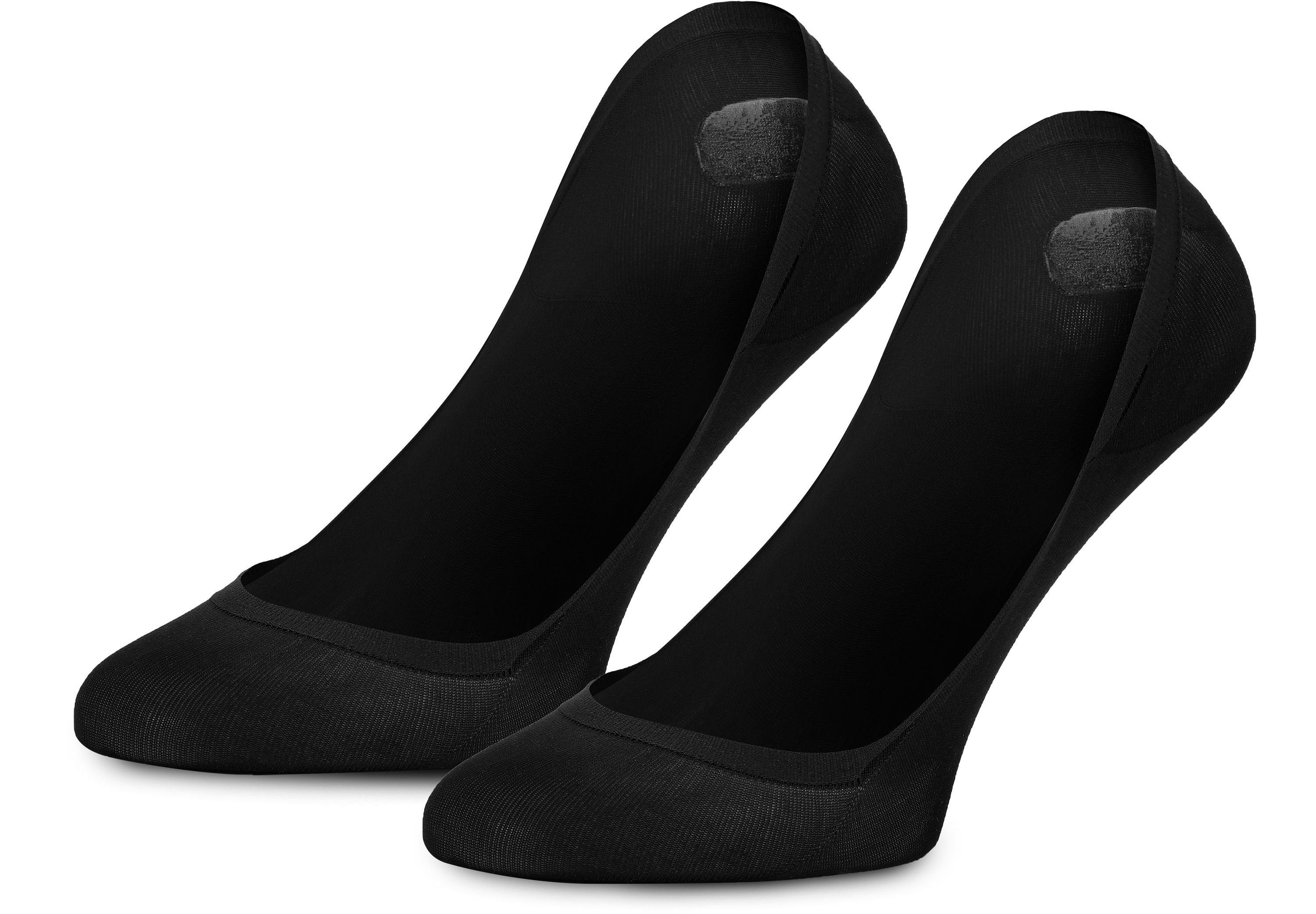 Merry Style Socken Damen Atmungsaktive Sneaker Socken Füßlinge Halbsocken MSGI046 2Pack - Schwarz