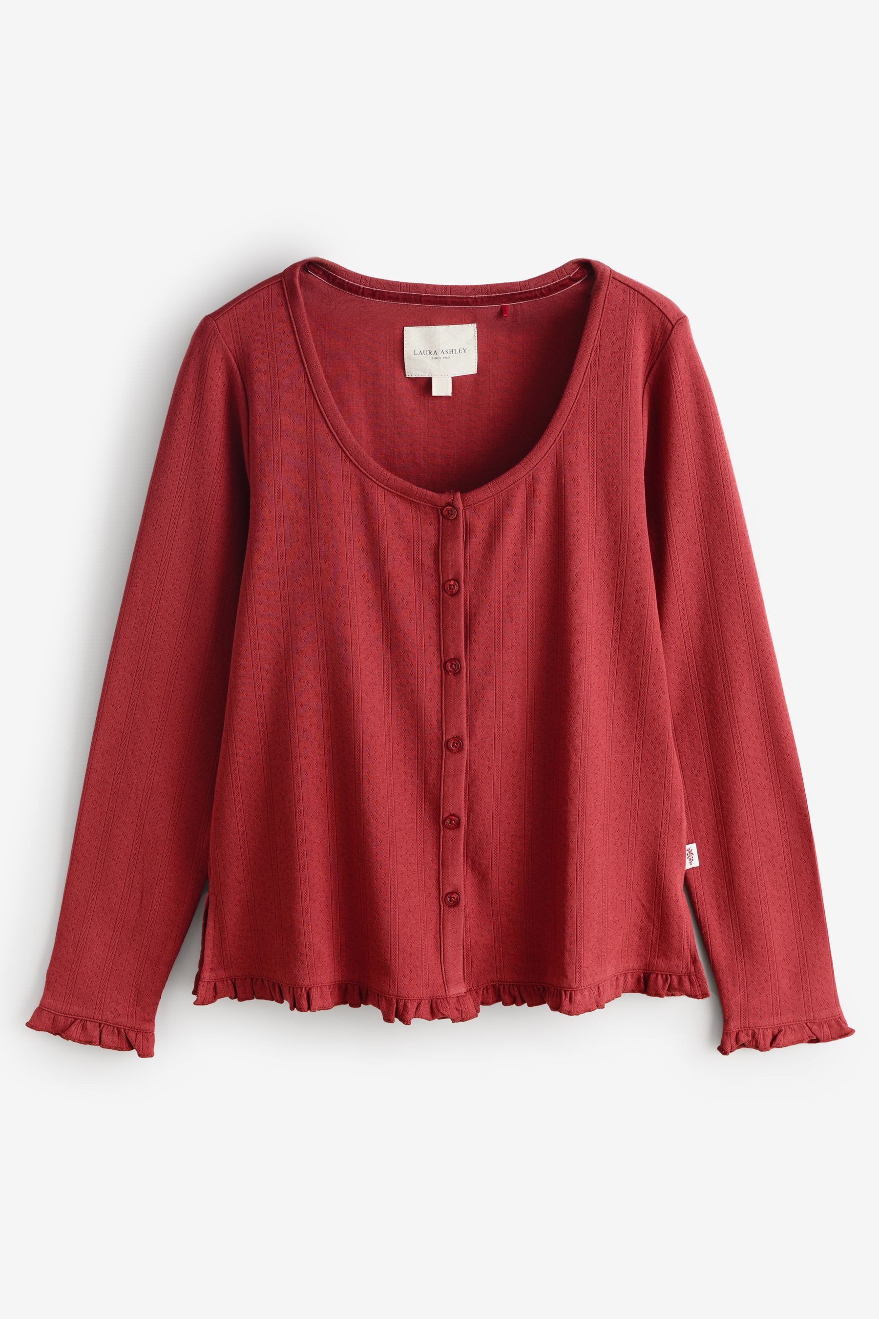 LAURA ASHLEY Pyjama Laura Ashley Langarm-Schlafanzug, Pointelle (2 tlg) günstig online kaufen