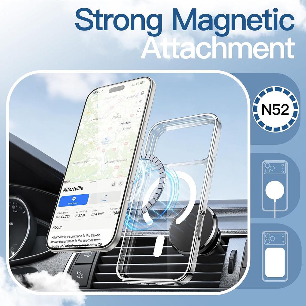FITSU Handyhülle Hülle Case für iPhone 18 Pro Max Transparent MagSafe kompatibel 6,9 Zoll, Ultraklare Hülle für Apple iPhone 18 Pro Max Case Hybrid Hülle Cover – Bild 3 von 5