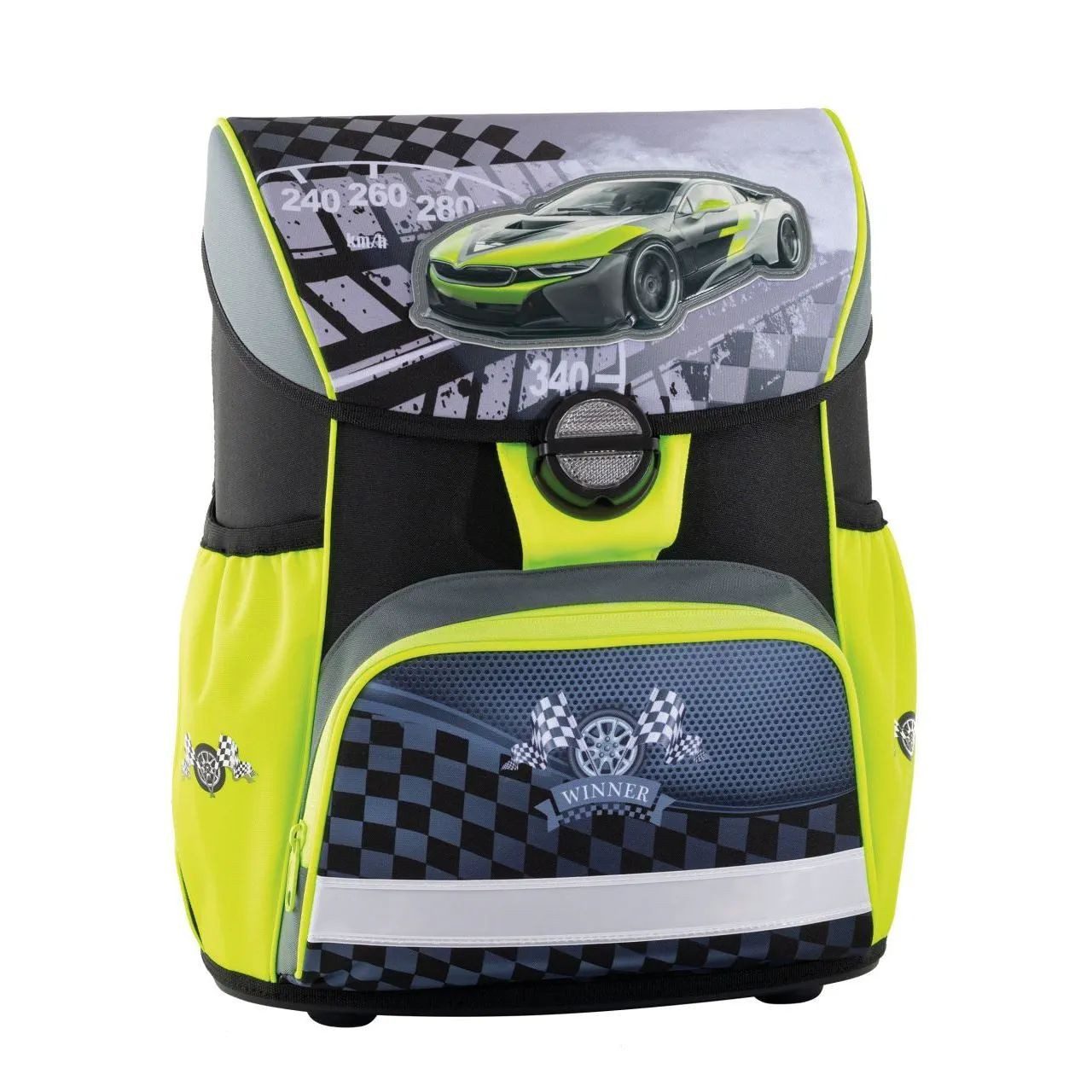 Eberhard Faber Schulranzen Eberhard Faber Schulranzen EFAlino Race Car Set mit Turnbeutel Mäppche