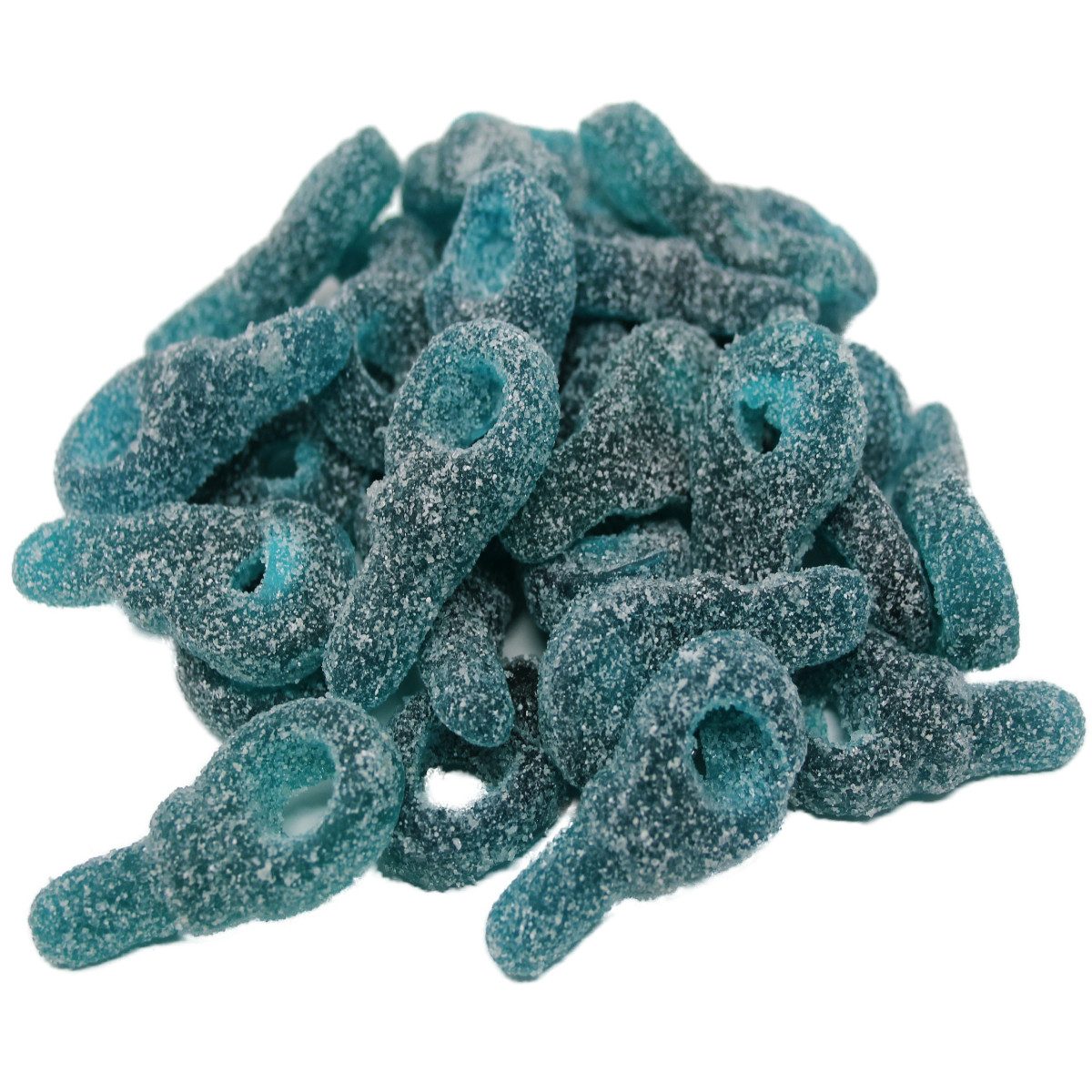 Fruchtgummi Bären & Co. Süßigkeit, Fruchtgummi blaue Schlüssel mit saurem Zucker überzogen 175g