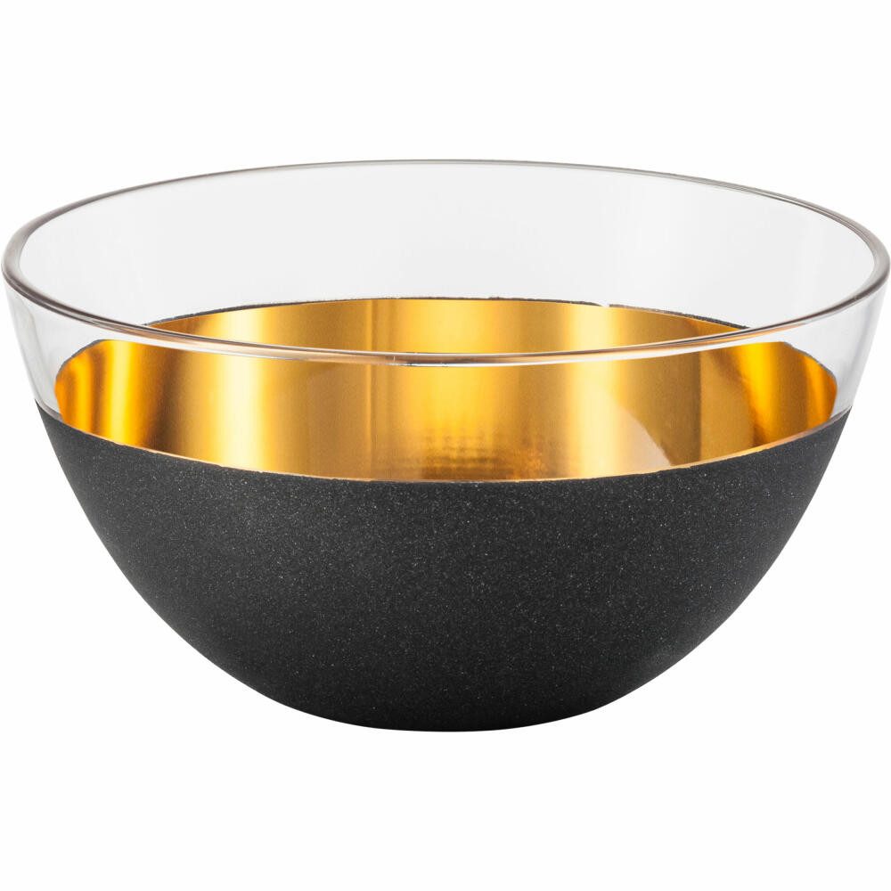 Eisch Germany Schale Cosmo Gold Schwarz / Gold Ø 14 cm, Kristallglas
