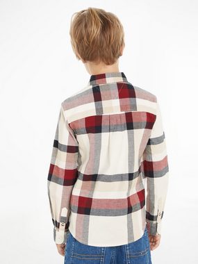 Tommy Hilfiger Langarmhemd GLOBAL STRIPE CHECK SHIRT L/S im modischem Karodessin