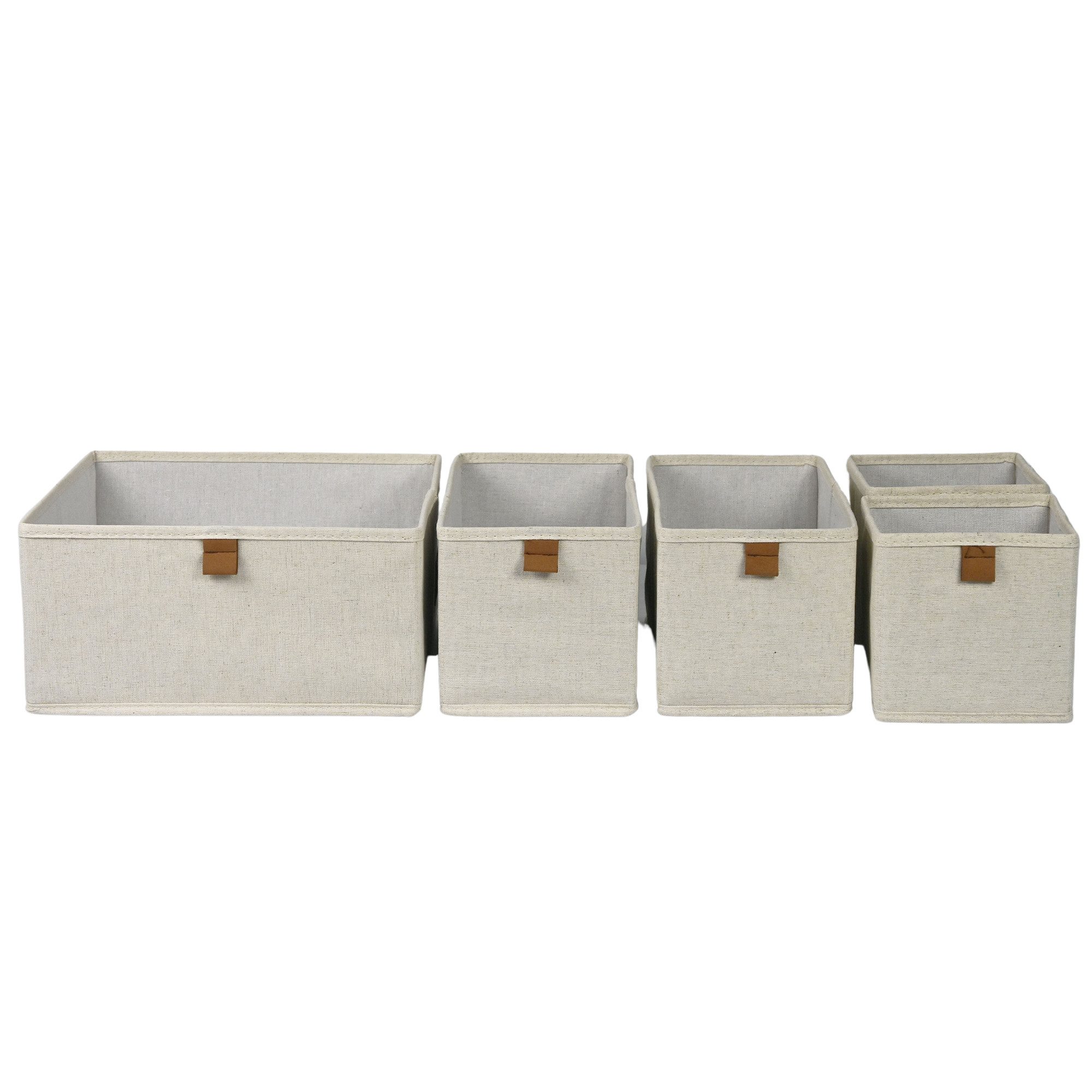 hausleben Aufbewahrungsbox Faltbare Organizer-Boxen mit Griff (1 St., 5er-S günstig online kaufen