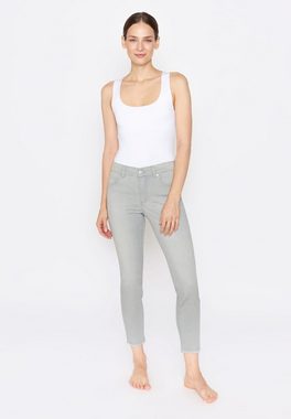 ANGELS Slim-fit-Jeans Jeans Skinny Ankle Zip Fringe mit Label-Applikationen