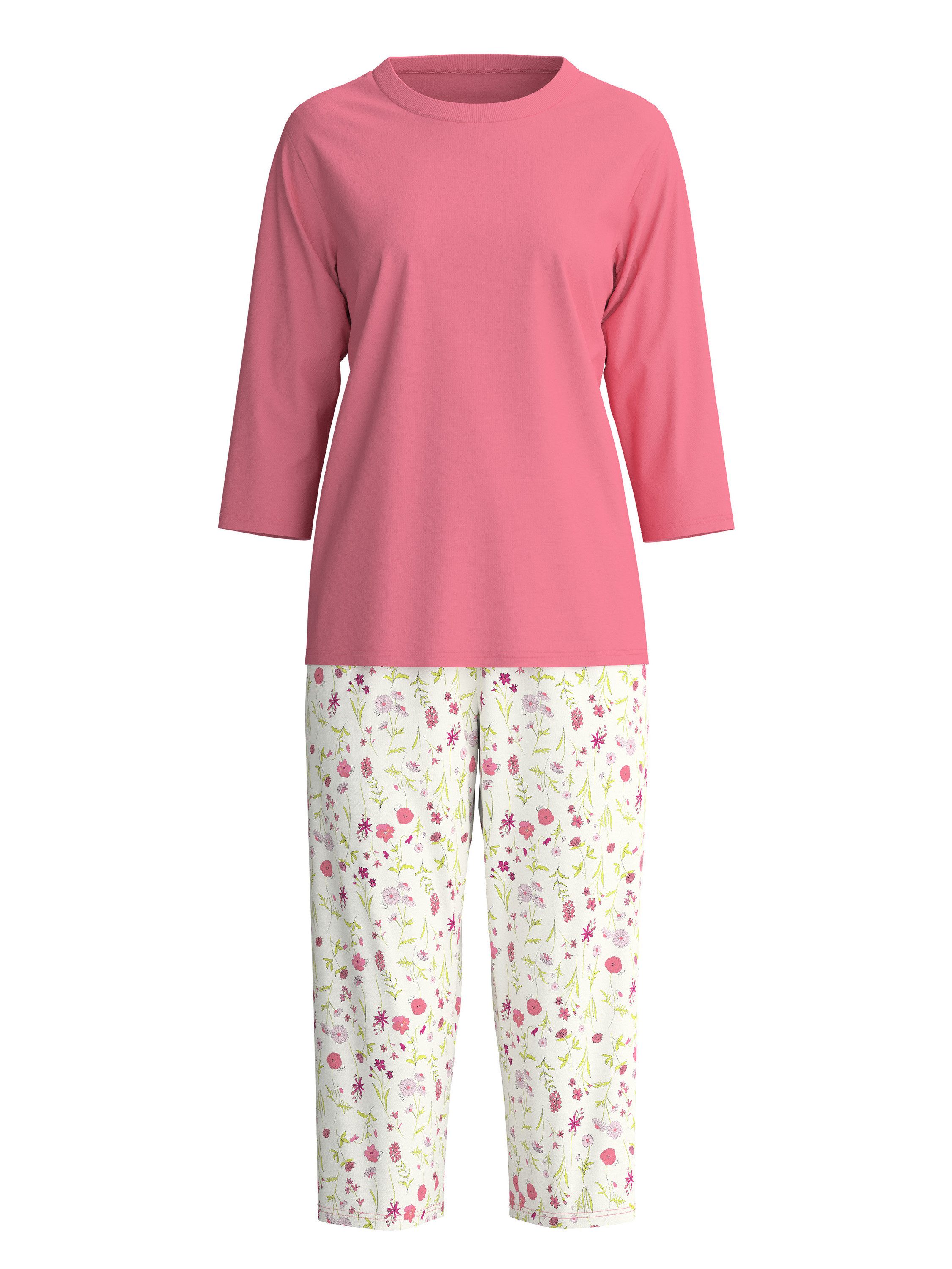 CALIDA Capri-Pyjama Cotton Special Damen (2 tlg) weich, leicht und bequem