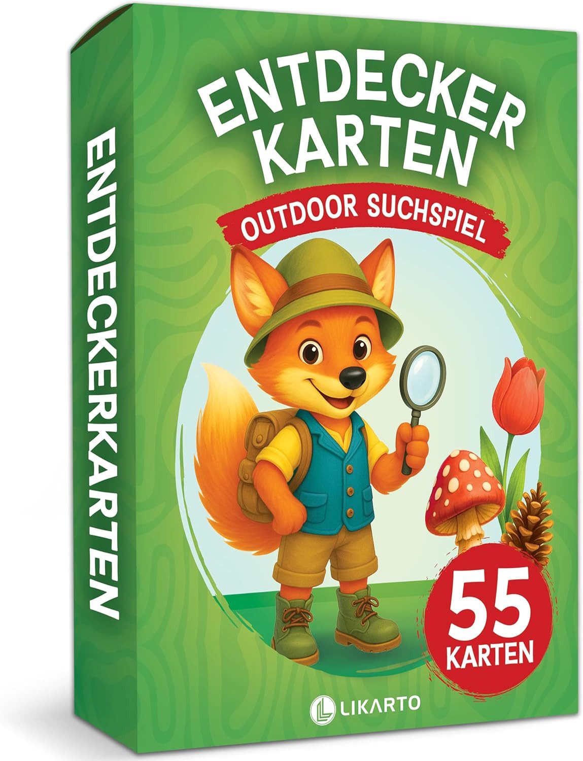 Likarto Lernspielzeug LIKARTO Entdeckerkarten Kinder Outdoor, Schatzsuche & Natur entdecken
