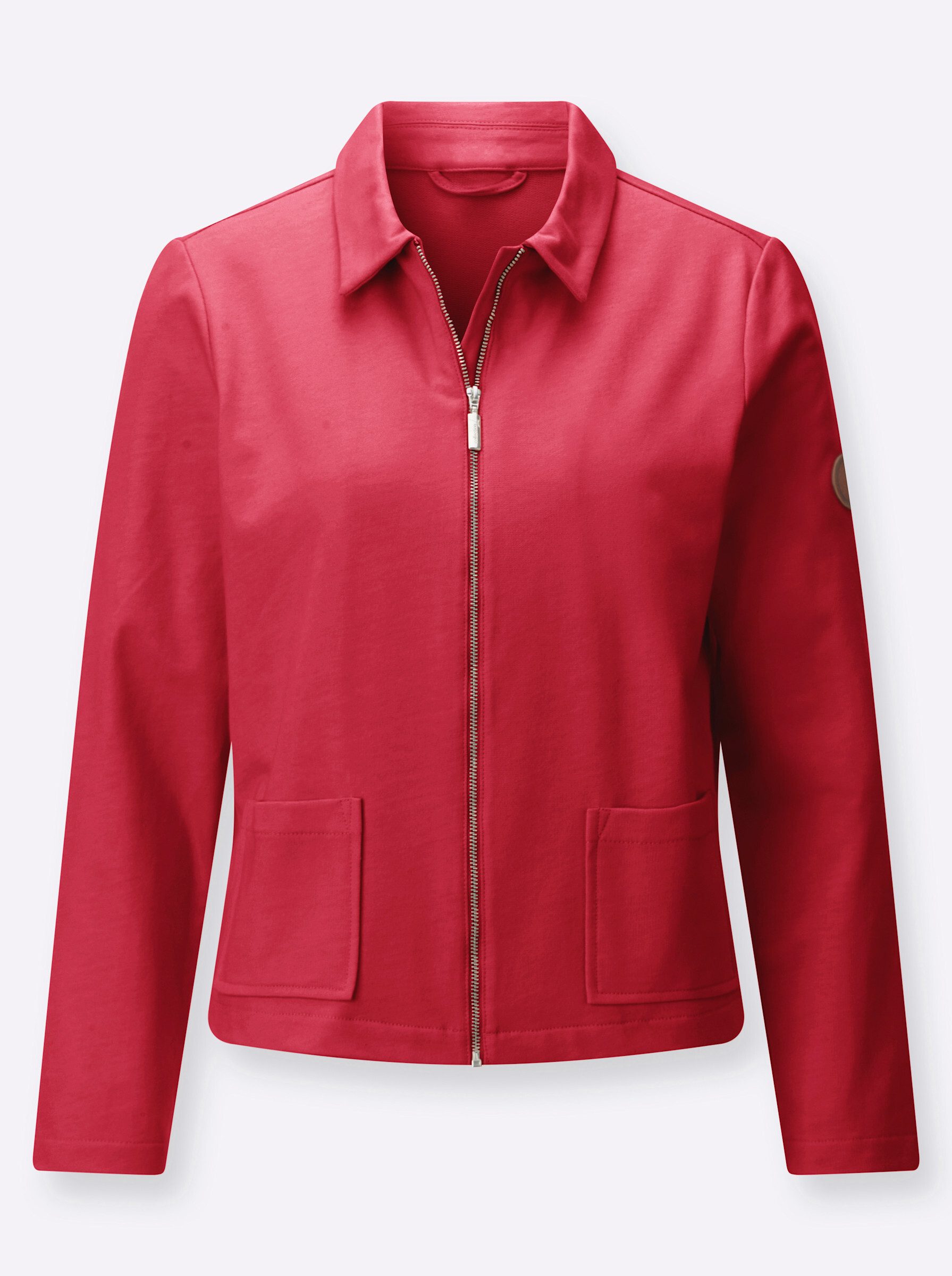 Shirtjacke Sweatjacke Langarm