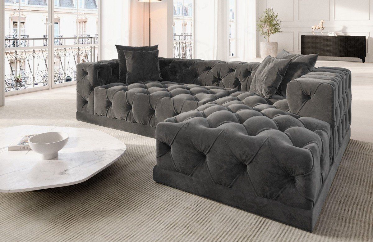 Sofa Dreams Ecksofa Designer Samtstoff Polster günstig online kaufen