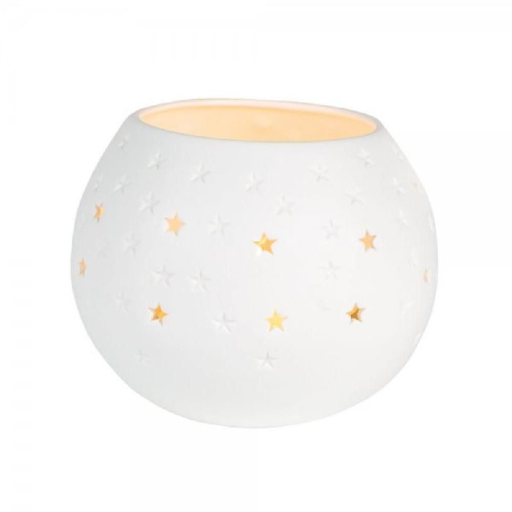 Räder Windlicht Design Teelichthalter Lichttasse Sterne Weiß (9cm) günstig online kaufen
