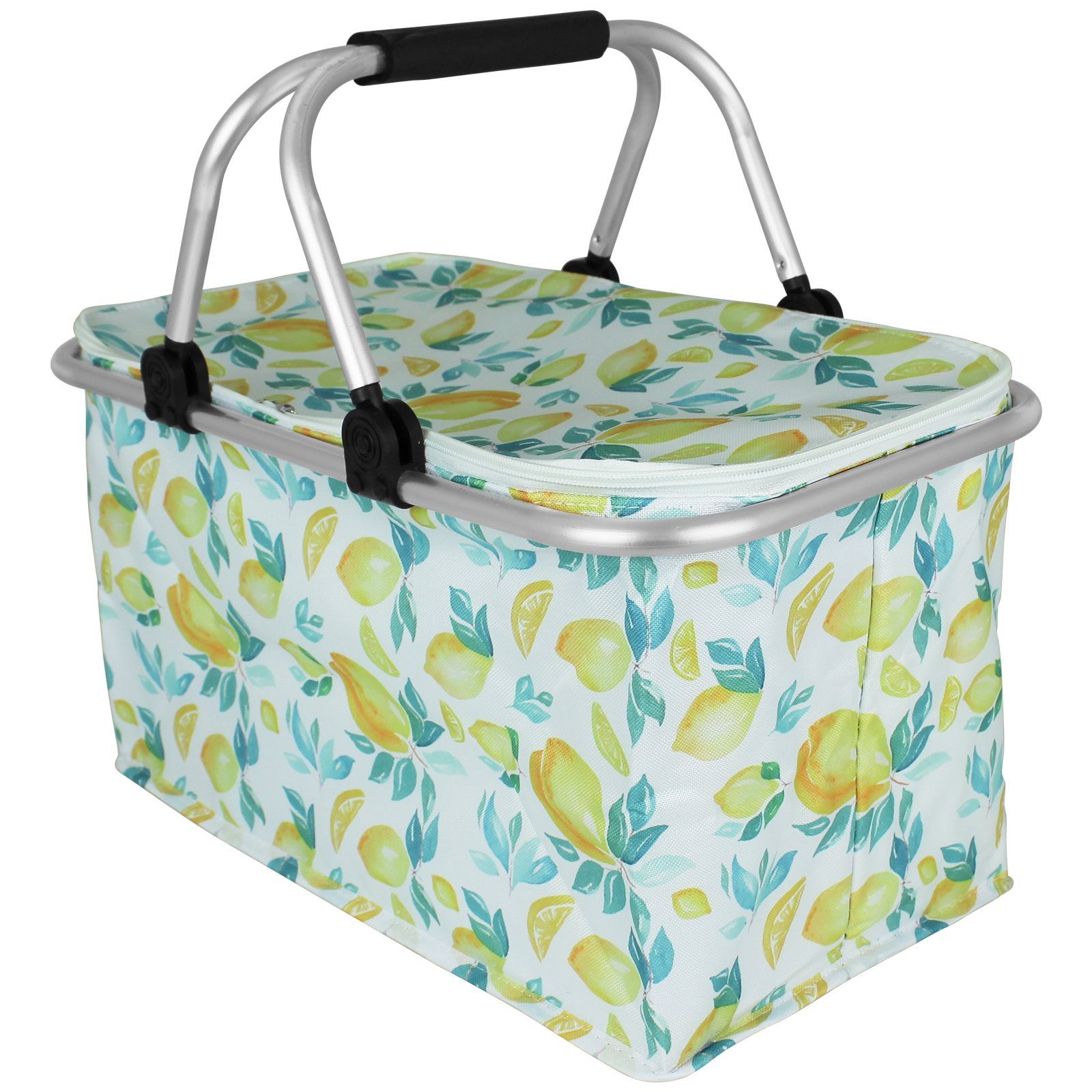 mit Strandkorb Coolbox Einkaufstasche Kühlelement Thermobox Kühltasche Koopman Farbwahl, Kühlbox Zitrone Einkaufskorb