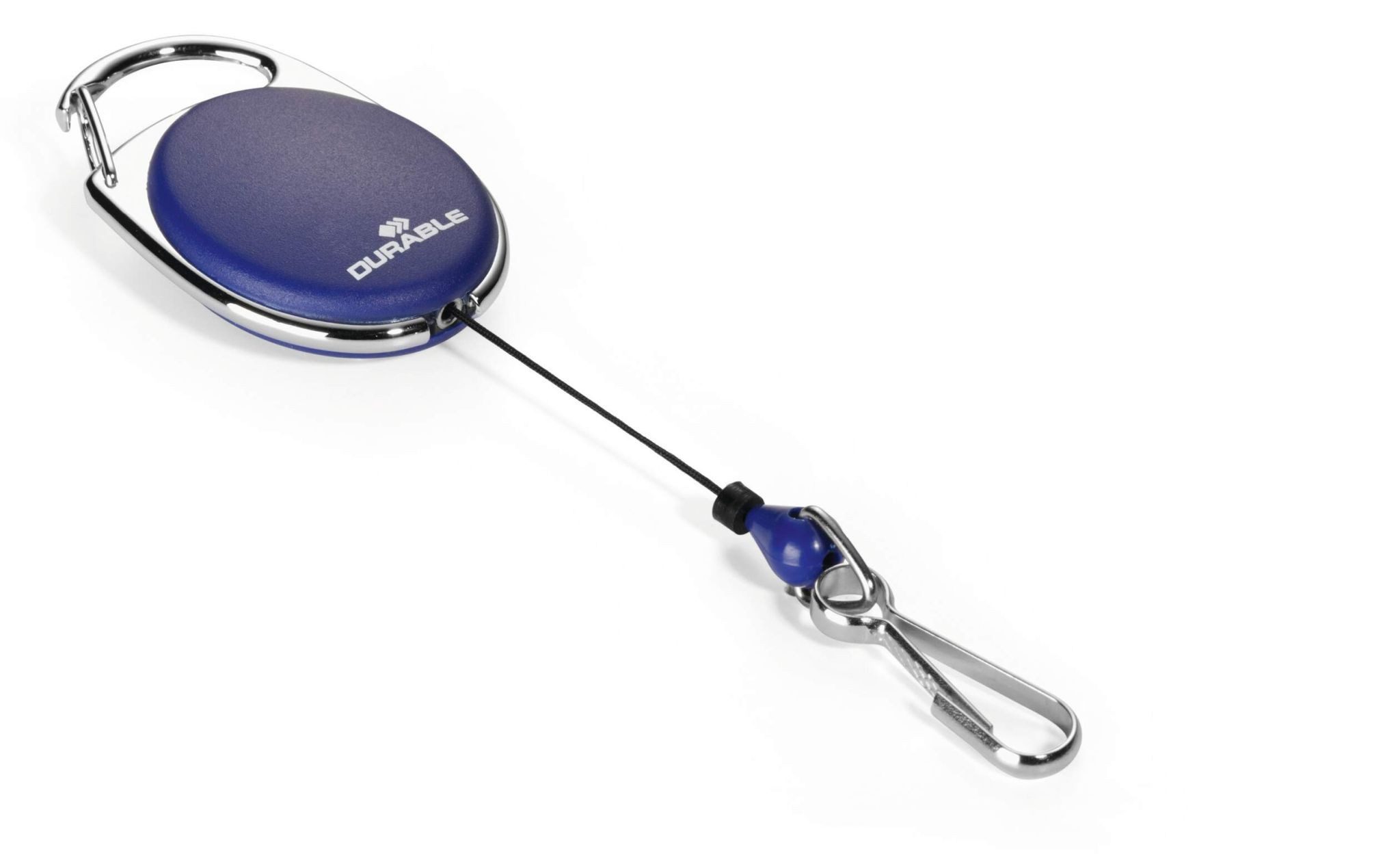 DURABLE Etui Durable Aufrollmechanismus d.bl 80cm STYLE m Federhaken