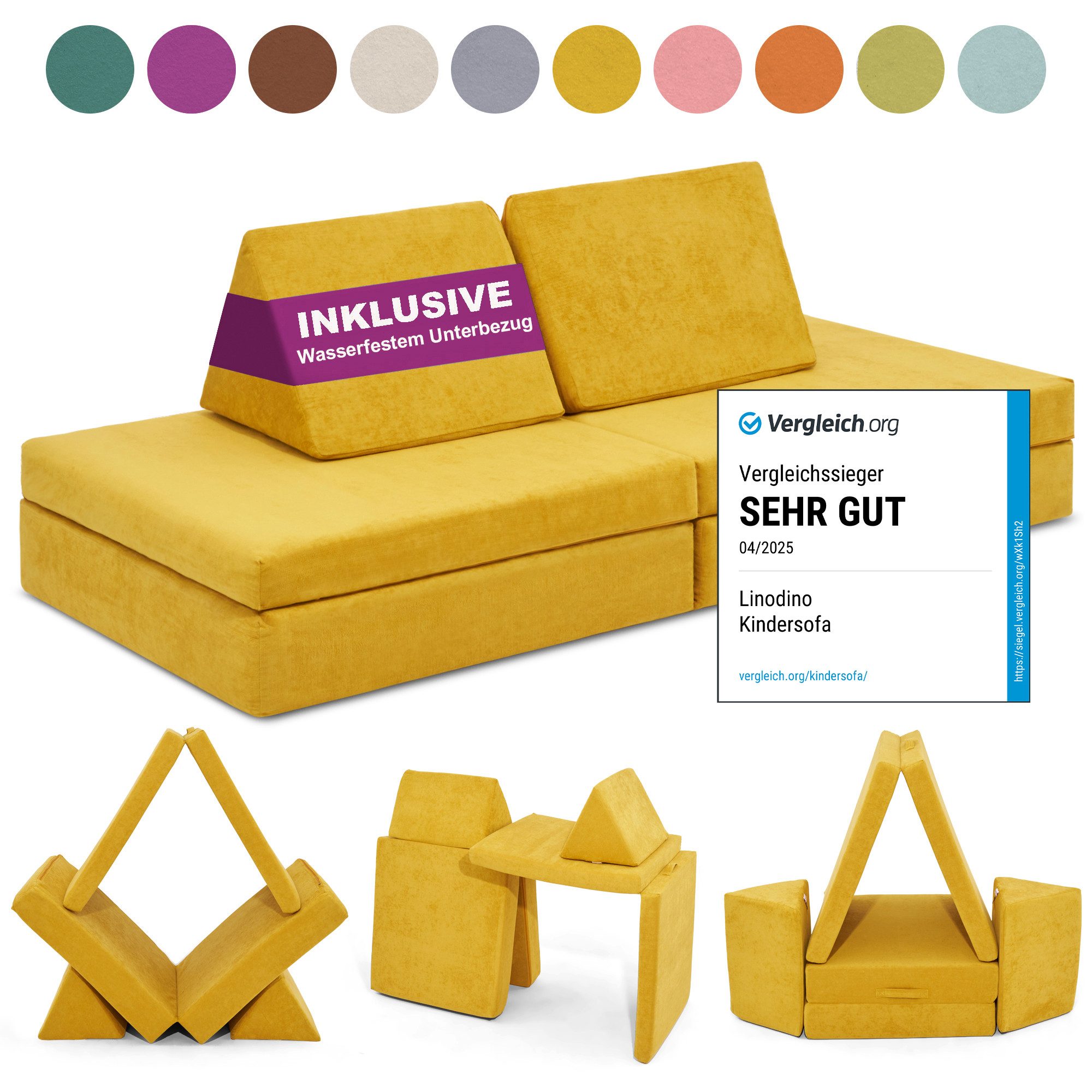 Linodino Kindersofa Spielsofa I aus Schaumstoff günstig online kaufen