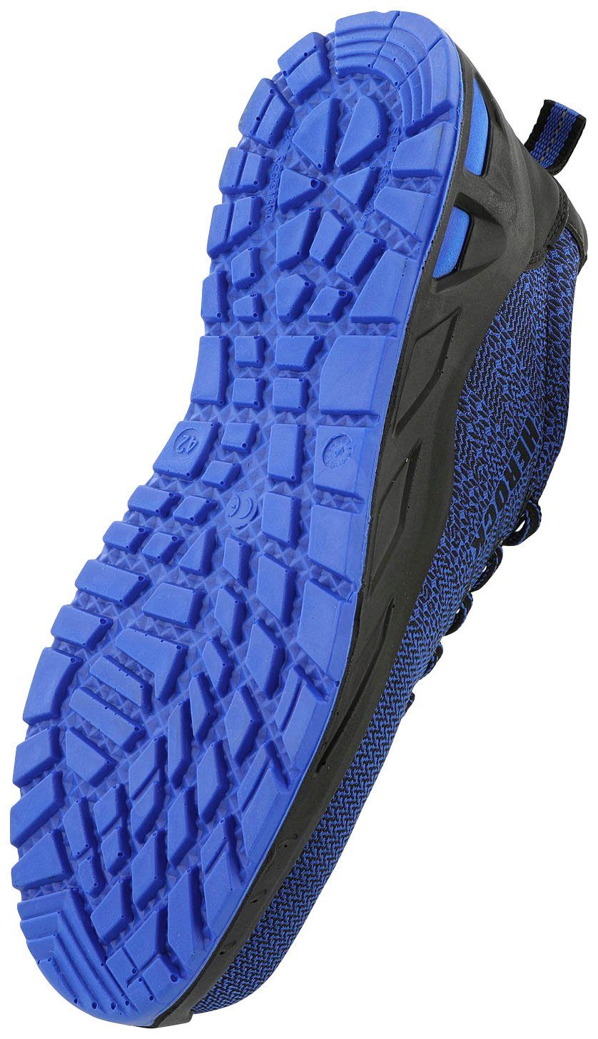 Herock Titus S1P Niederige Sicherheitssneakers Sicherheitsschuh leicht, Fiberglaskappe, rutschhemmend königsblau durchtrittschutz, Extrem