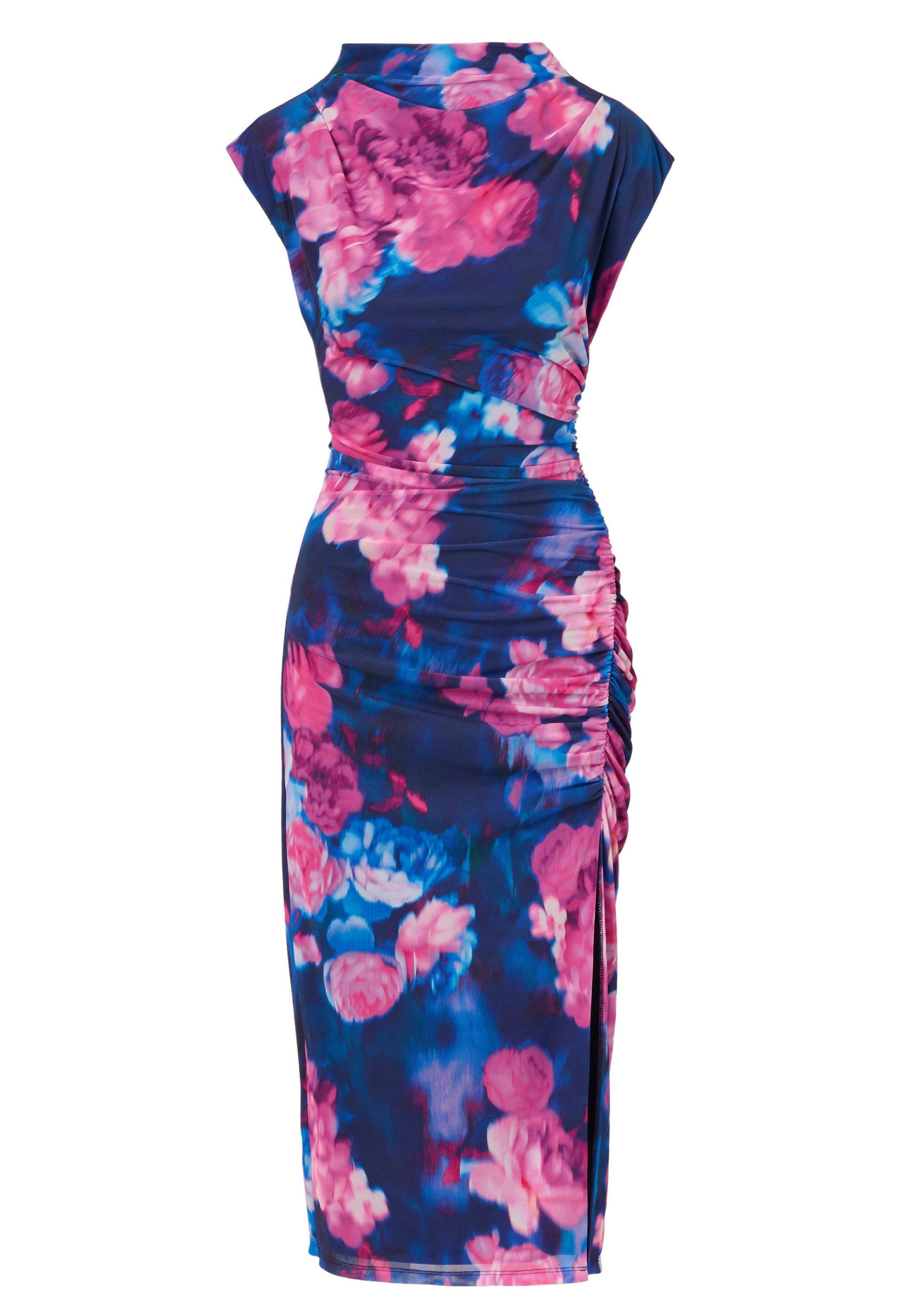 Adrianna Papell Midikleid Print Mesh Draped günstig online kaufen