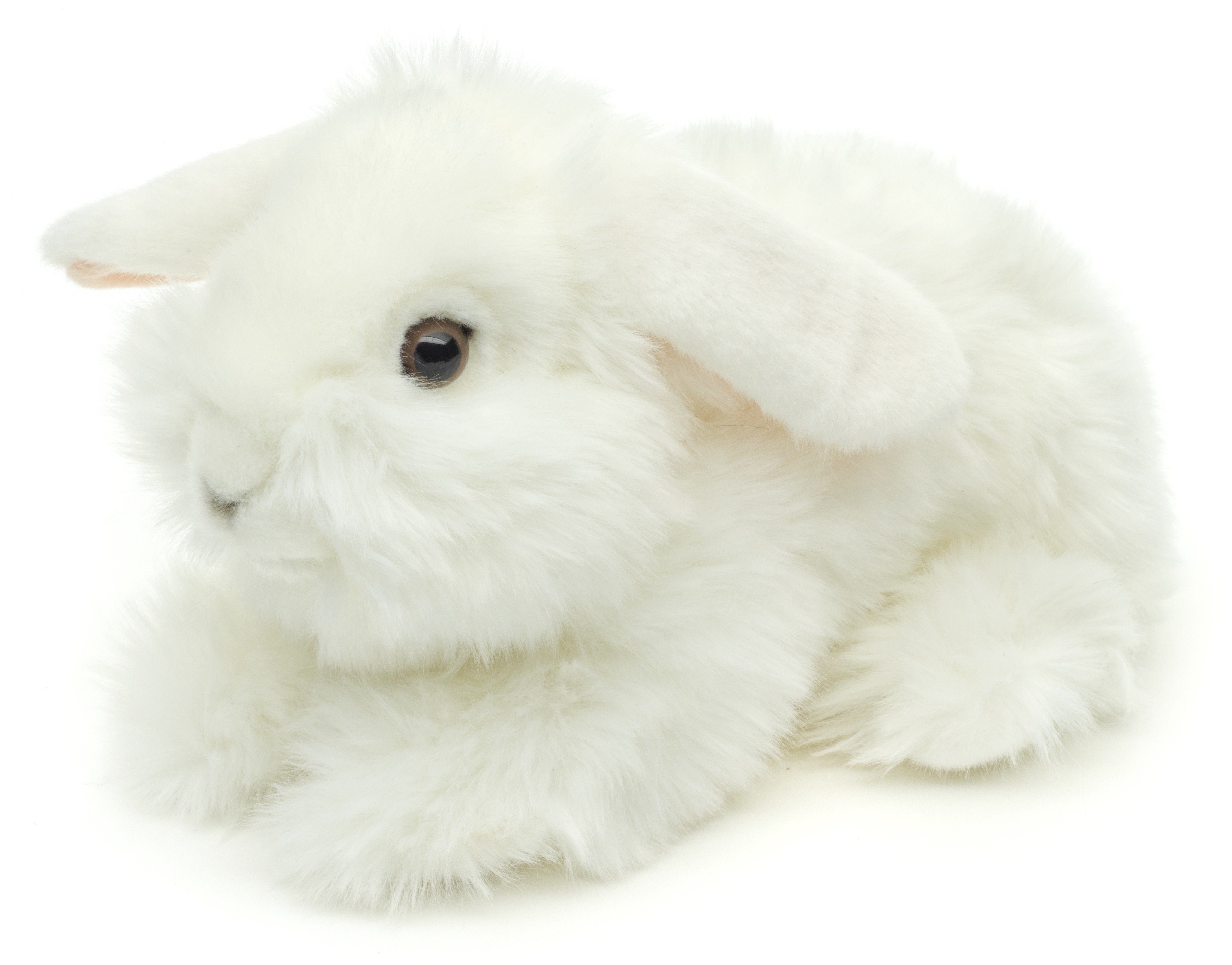Uni-Toys Kuscheltier Löwenkopf-Kaninchen mit hängenden Ohren - 23 cm - verschiedene Hasen, zu 100 % recyceltes Füllmaterial