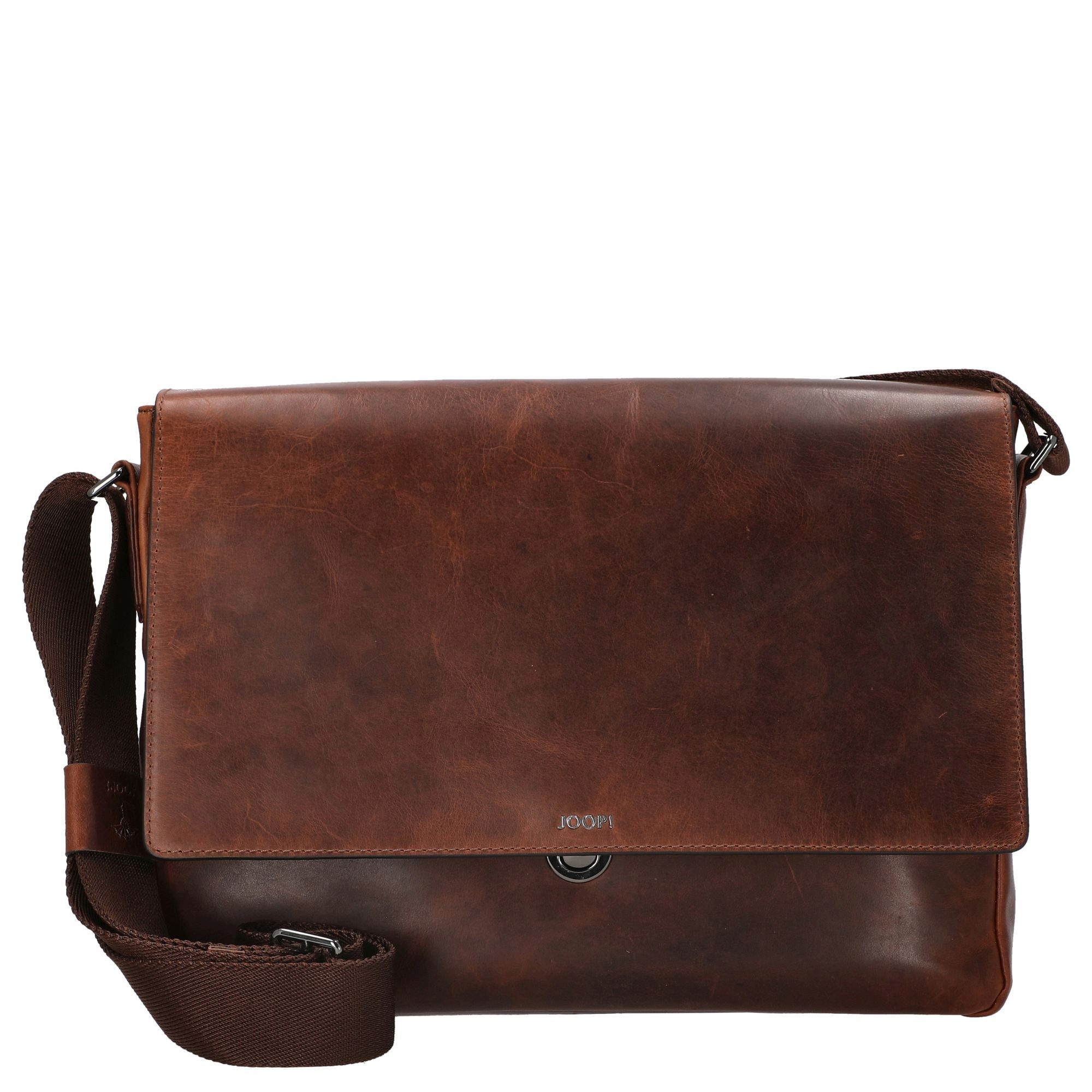 JOOP! Laptoptasche Cerratano Janis Messenger - Umhängetasche 35 cm (cognac)