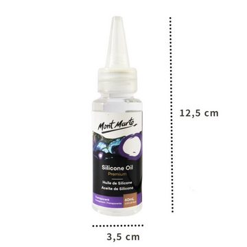 Mont Marte Bastelfarbe PREMIUM Silikon-Öl, Acrylfarben Malmittel, in 60 ml Dropbottle, Vermischbar & auf Pouring-Medium abgestimmt, für besondere Effekte