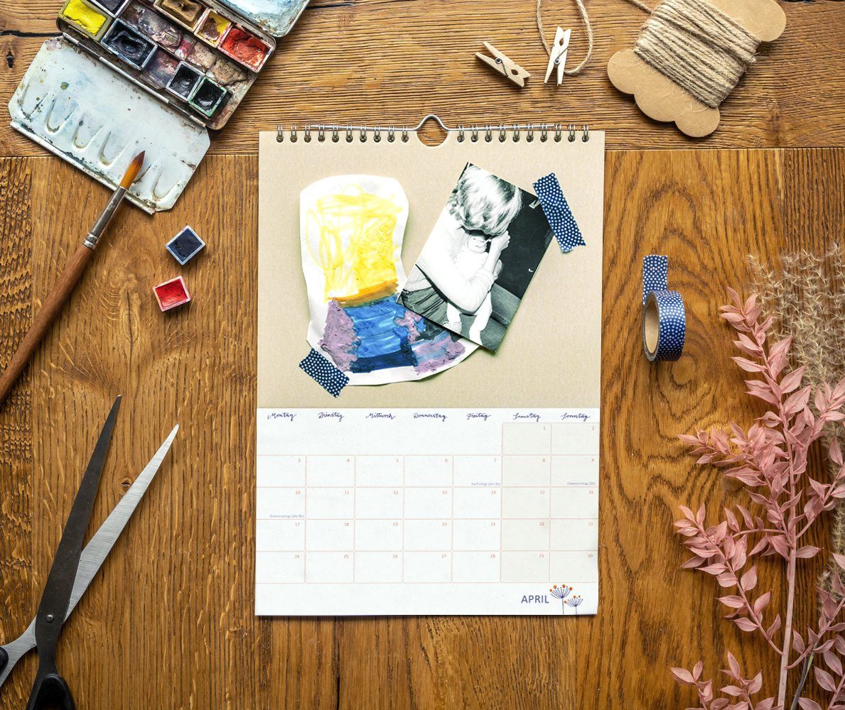 Eine der Guten Verlag Kalender zum Selbstbasteln DIY Kalender 2023, A4