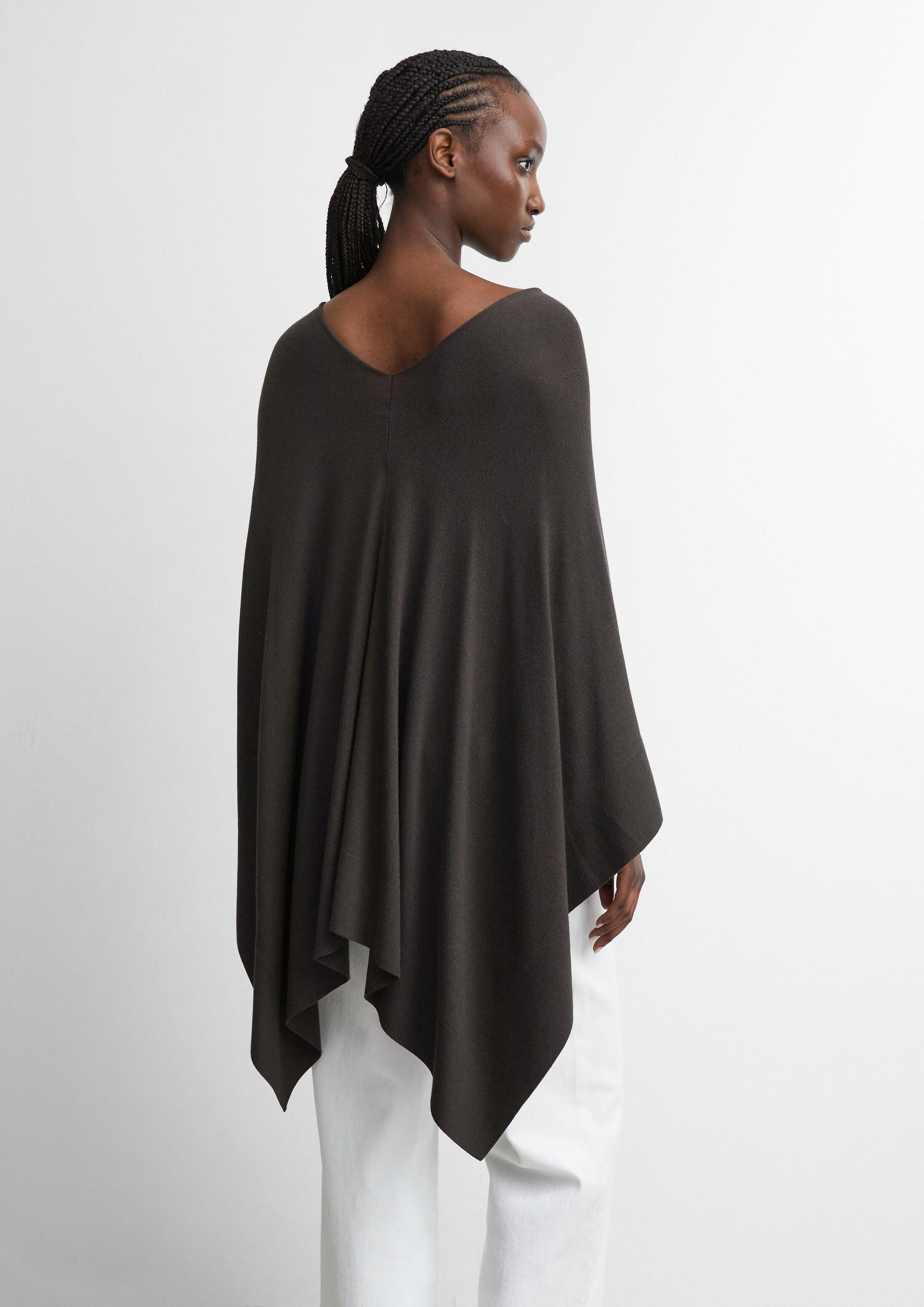 comma Poncho Indoor-Poncho Feinstrick-Poncho aus Viskosemix