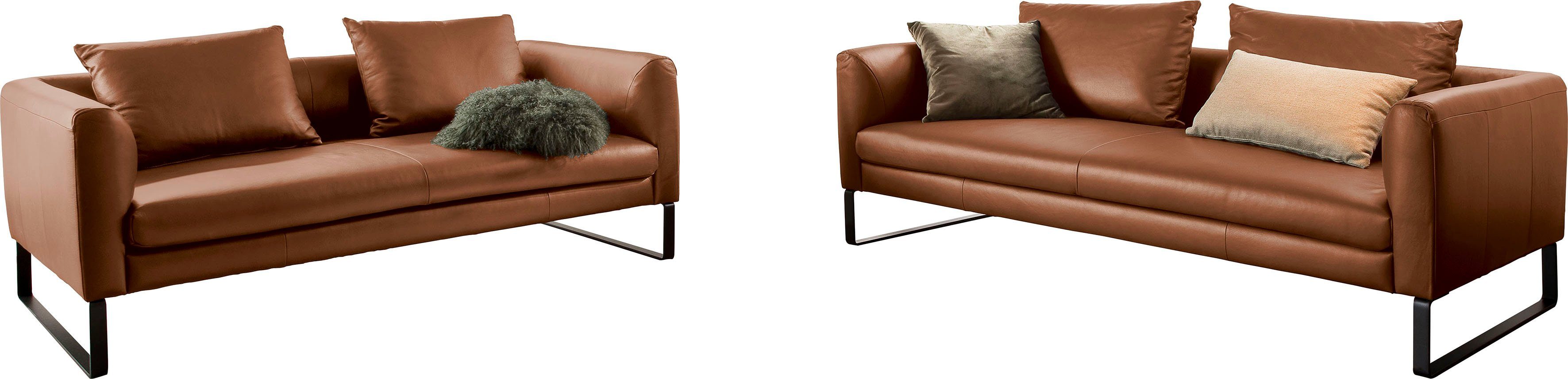 3C Candy Sofa, Sofaset bestehend aus 2,5-Sitzer und 3-Sitzer brandy