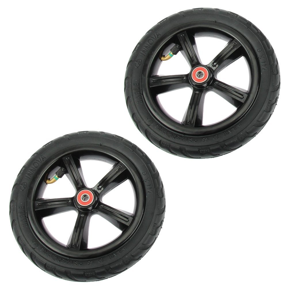 Luft Ersatz Reifen - 2 Big Rollen Spacer Wheel Set + Stück inklusive Air 200mm Cityroller Kugellager Mach1 Scooter