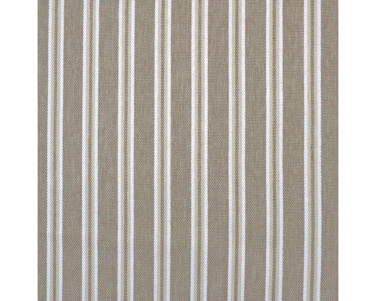 Thumbnail - Stofferia Stoff Outdoorstoff Streifen Riviera Stripe Natur - Höhe 140 cm, Meterware