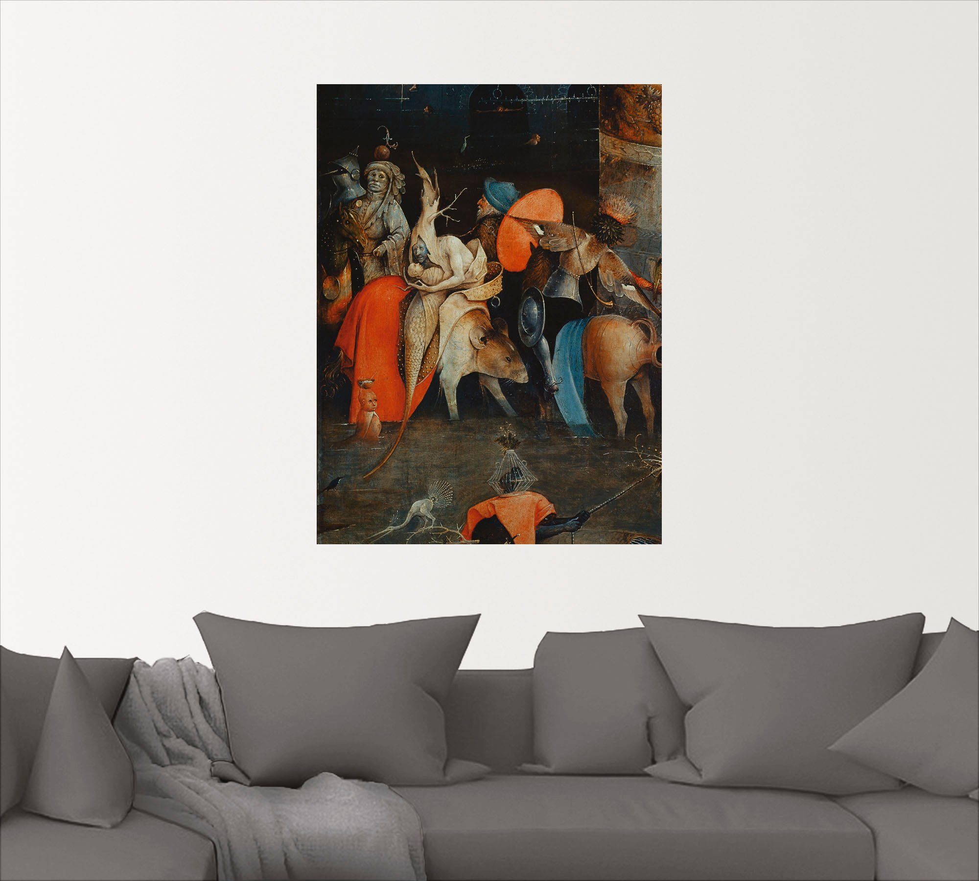 Artland Wandbild in Wandaufkleber Mitteltafel)., Größen versch. Fantasie (1 der St), oder als Antonius-Altar Poster (Detail Leinwandbild, klassische