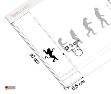 Wallario Etiketten Evolution - Die Entwicklung des Menschen, Ordnerrücken-Sticker in verschiedenen Ausführungen