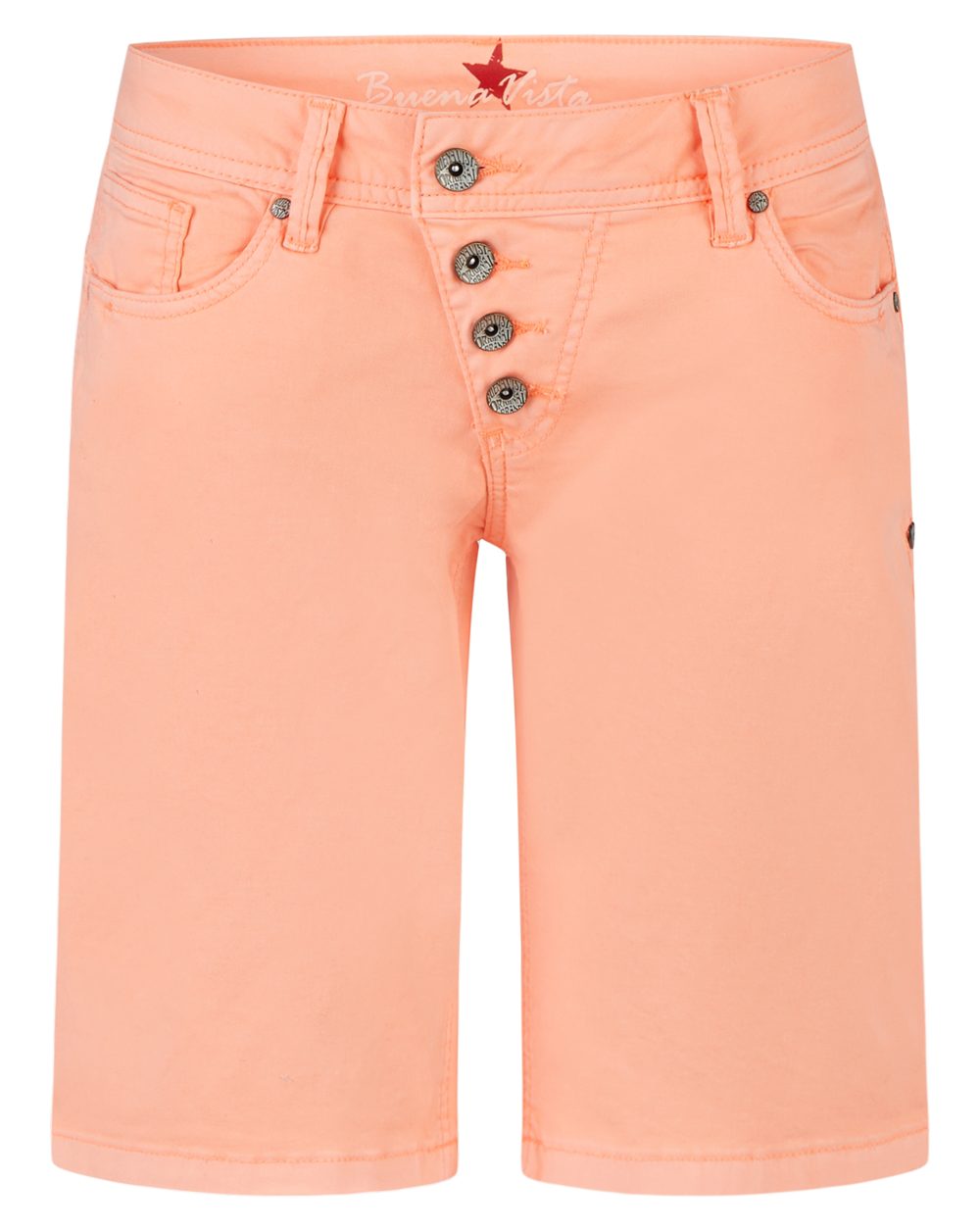 Buena Vista Stretch-Jeans BUENA VISTA MALIBU SHORT neon orange BV B5025 4003.34 - Stretch Twill