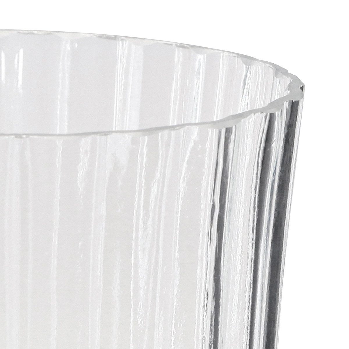 Florists Products Tischvase Retro Blumenvasen Glas, Klare Vase Ø12cm H24cm, 2er Set, 2 Stück