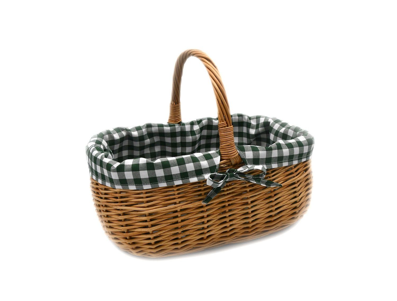 MyBer® Einkaufskorb Weidenkorb Korb Vollweide 33/23/13 (27cm mit Henkel). H günstig online kaufen