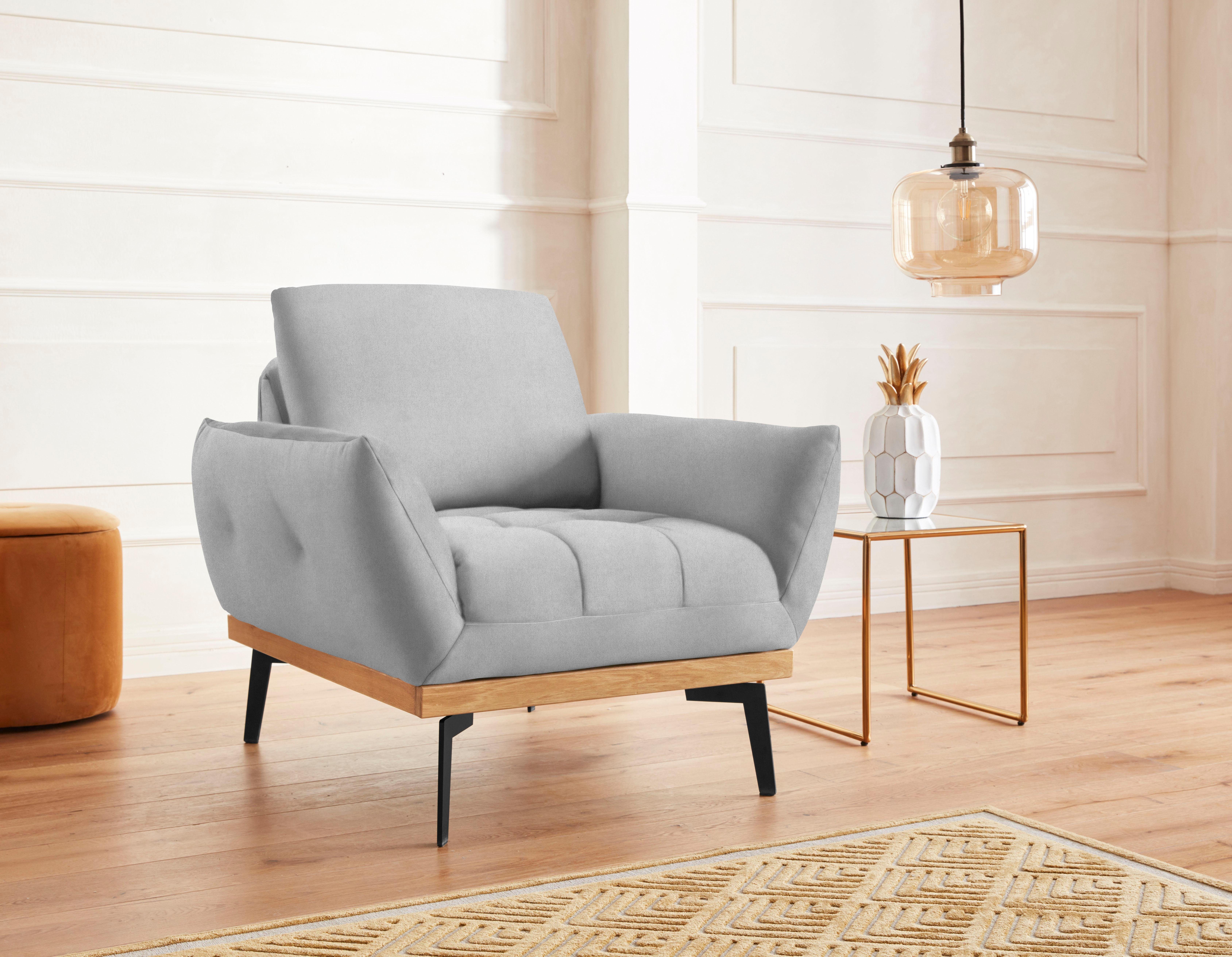 exxpo - sofa fashion Sessel Palic, Loungesessel mit Rückenverstellung, hoher Entspannungskomfort, inklusive Rückenverstellung. Vom Sessel zum Hochlehner. Relaxsessel