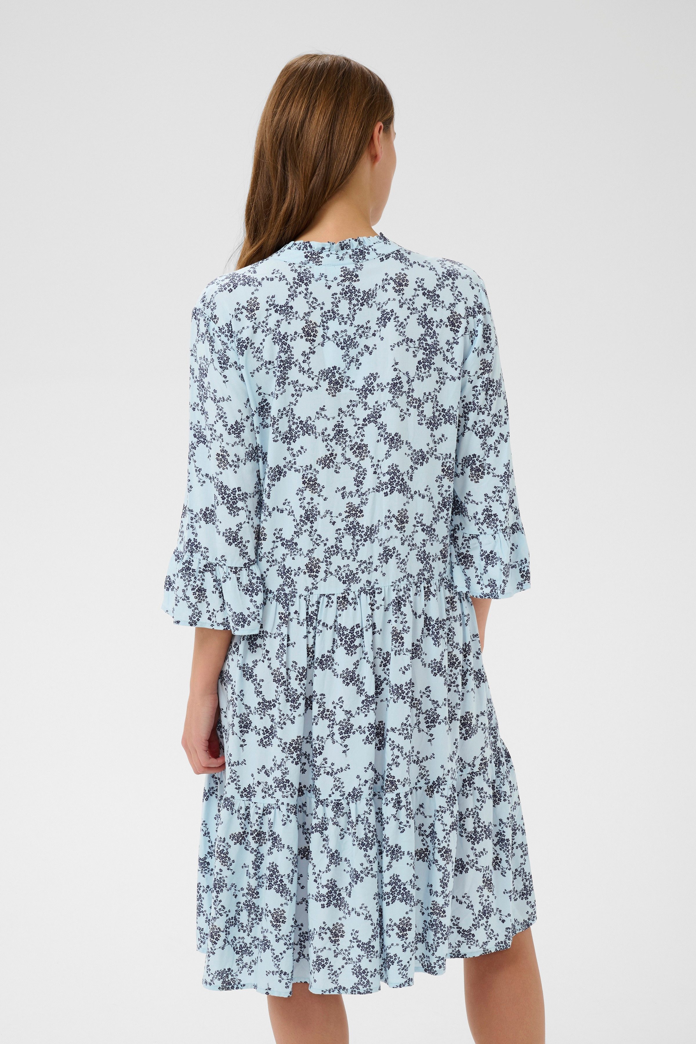 Saint Tropez Blusenkleid EdaSZ Dress Sommerkleid, Tunikakleid mit Volant un günstig online kaufen