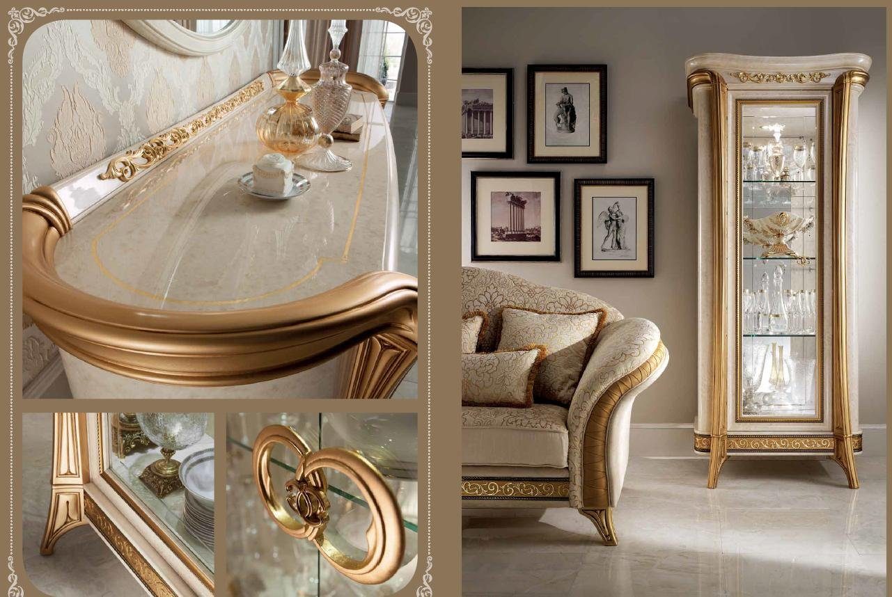 JVmoebel Wohnzimmer-Set, Luxus arredoclassic™ 3+1+1 Möbel Klasse Couch Italienische Sofagarnitur Sofa Neu