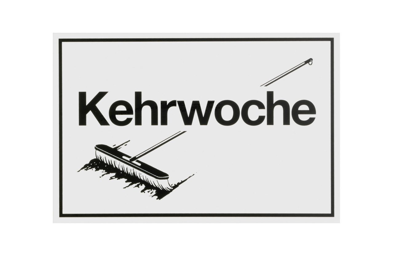 Conmetall Warnschild Conmetall Hinweisschild Kehrwoche 30 x 20 cm