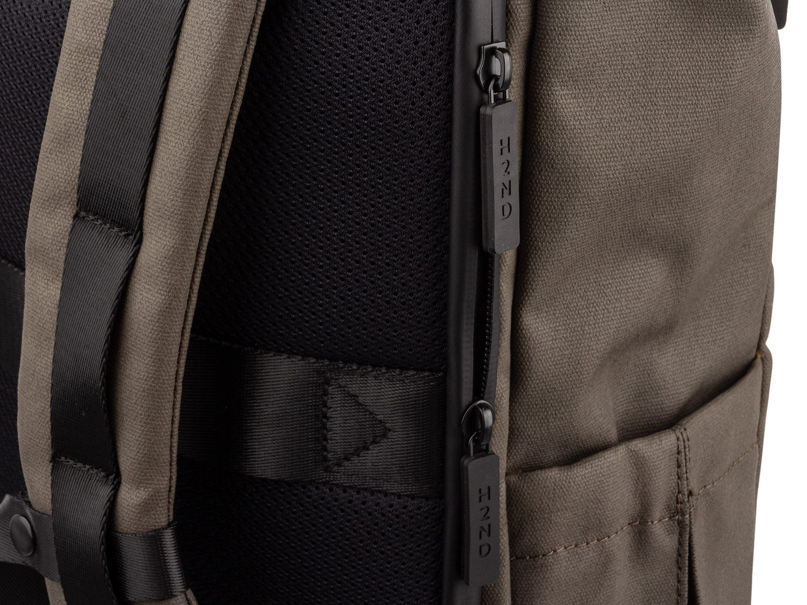 H2ND Cityrucksack CL.12683 Backback Canvas Style BERLIN (Stück, 1-tlg., 1), N otebookfach bis 15 Zoll
