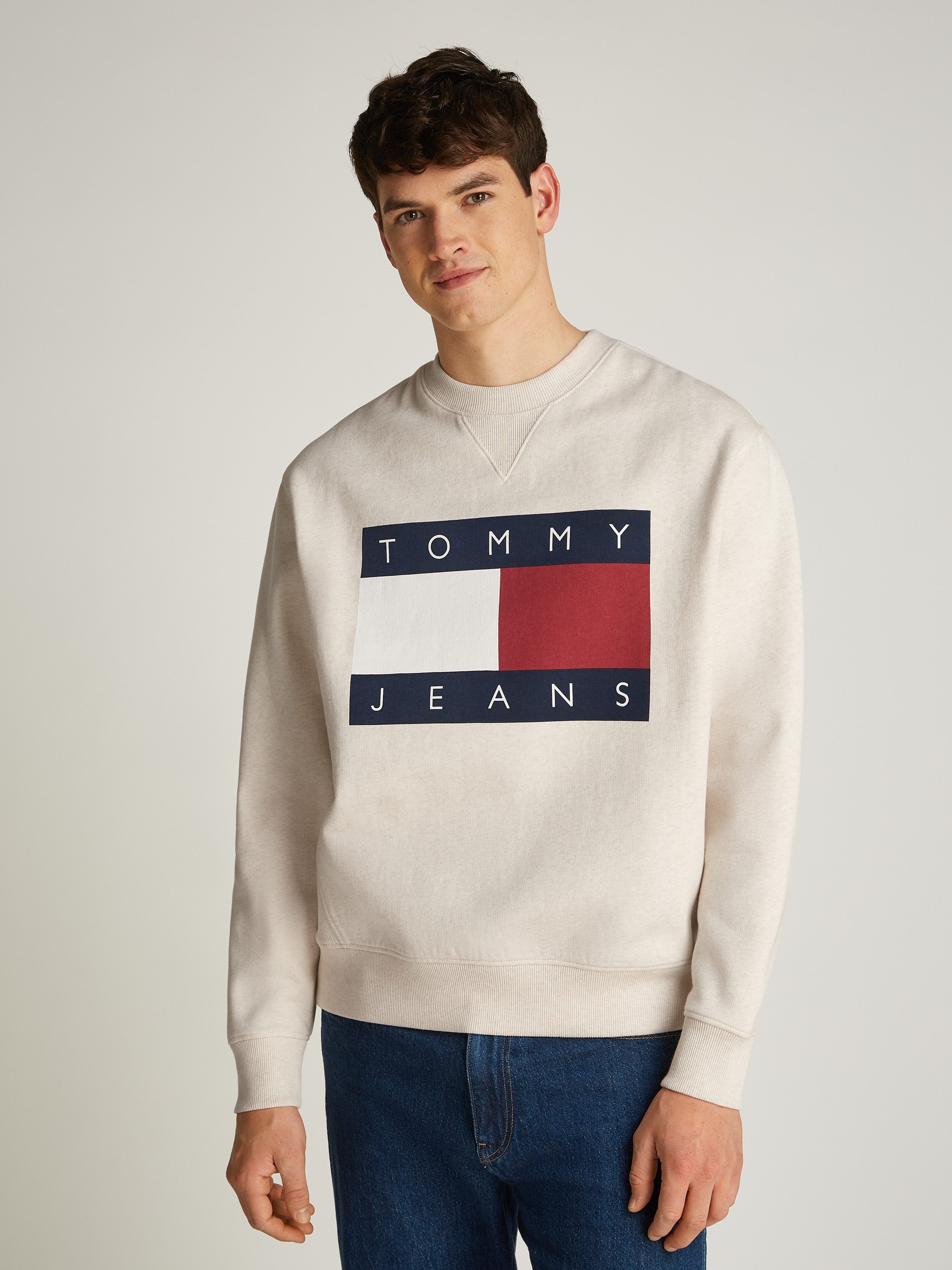 Tommy Jeans Sweatshirt TJM MELANGE FLAG günstig online kaufen