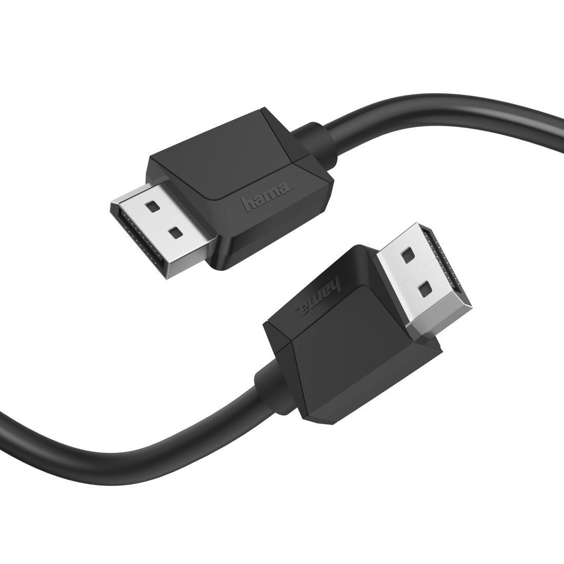 Hama DisplayPort-Kabel mit schlanken Display-Port Stecker, 21,6 Gbit/s Audio- & Video-Kabel, DisplayPort, DisplayPort (300 cm), doppelt geschirmt, Max. Auflösung 4K 4096 x 2160 Bildpunkte, 3 Meter