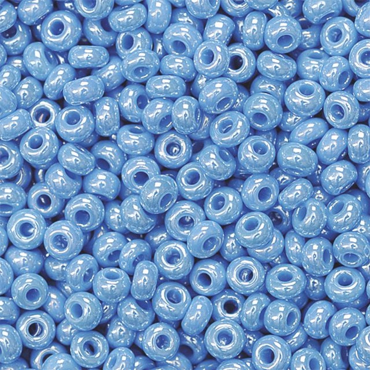 Knorr Prandell Bastelperlen Rocailles 2,5 mm himmelblau VE=20g.