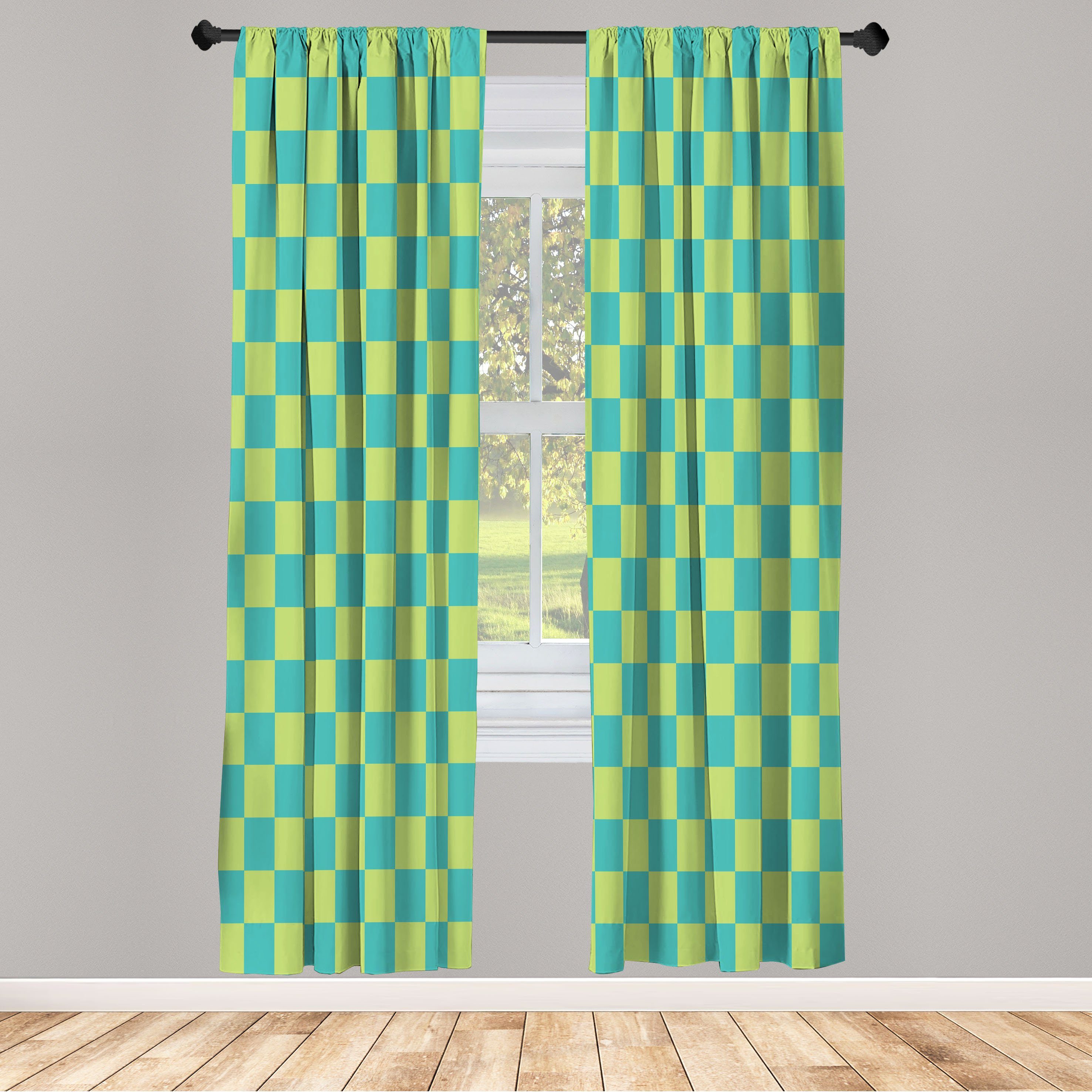 Gardine Vorhang für Schlafzimmer Wohnzimmer Dekor, Abakuhaus, Microfaser