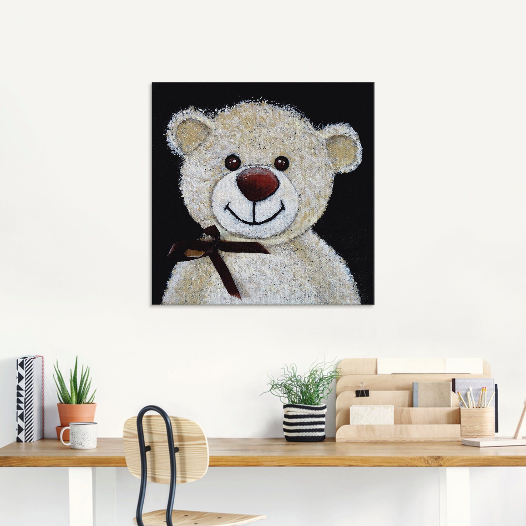 Artland Glasbild Teddybär, Spielzeuge (1 St), in verschiedenen Größen