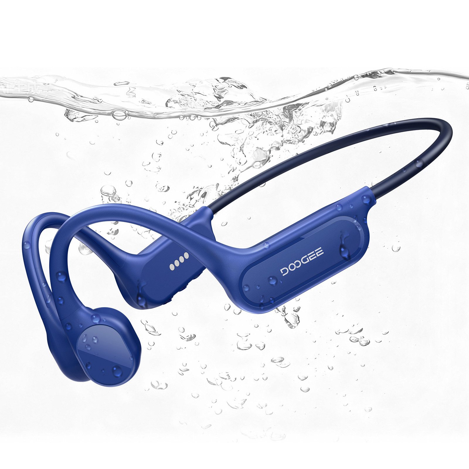 DOOGEE BONEBEATSWIMLITE, Knochenschall-Kopfhörer, IP68, 32GB, Open-Ear Bluetooth-Kopfhörer (Bluetooth, Bluetooth & MP3, 10h Laufzeit, Schwimmtaugliche, für Sport & Fitness)