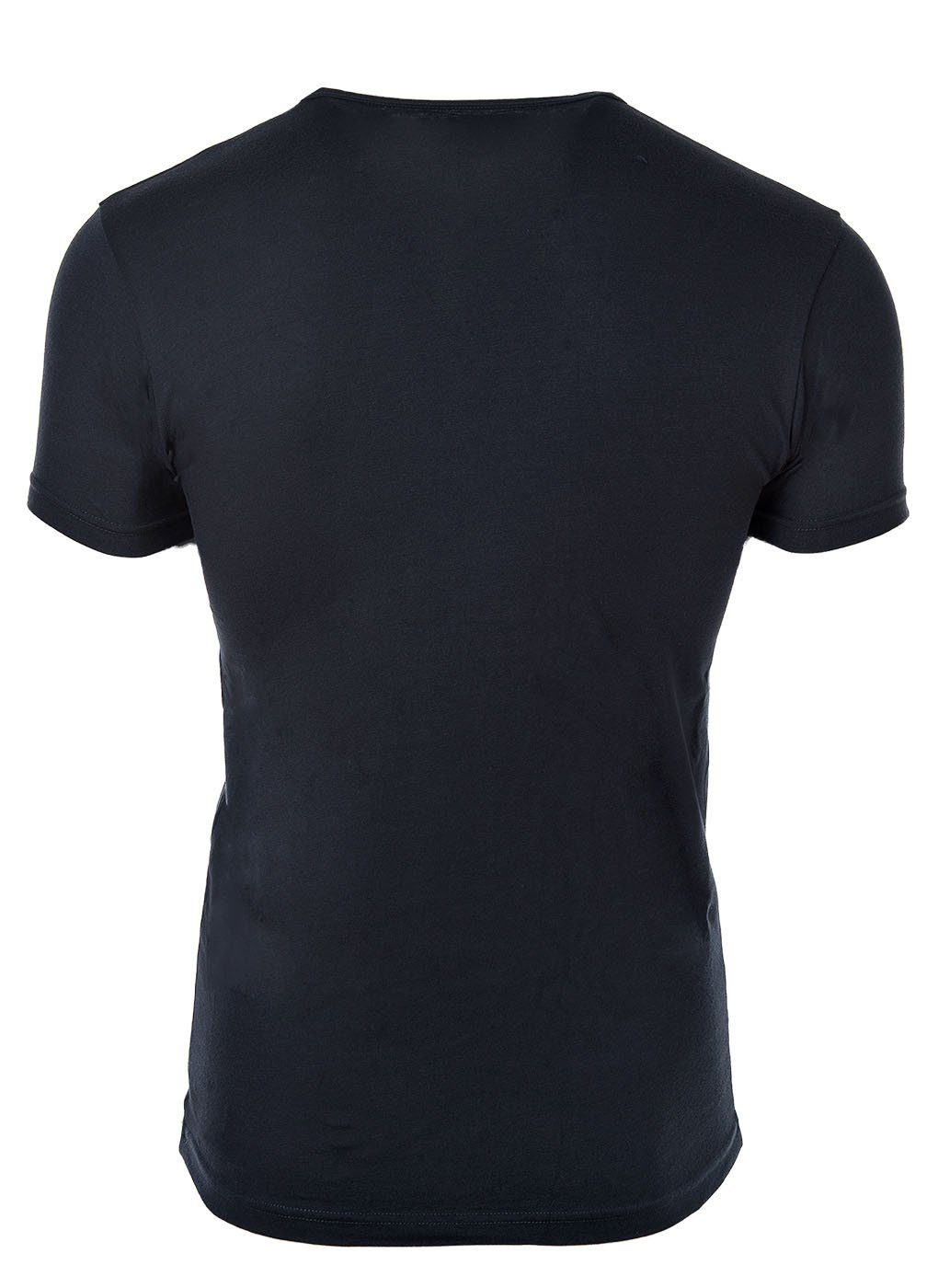 V-Neck, T-Shirt T-Shirt Pack 2er Herren grau/marine Armani - V-Ausschnitt Emporio